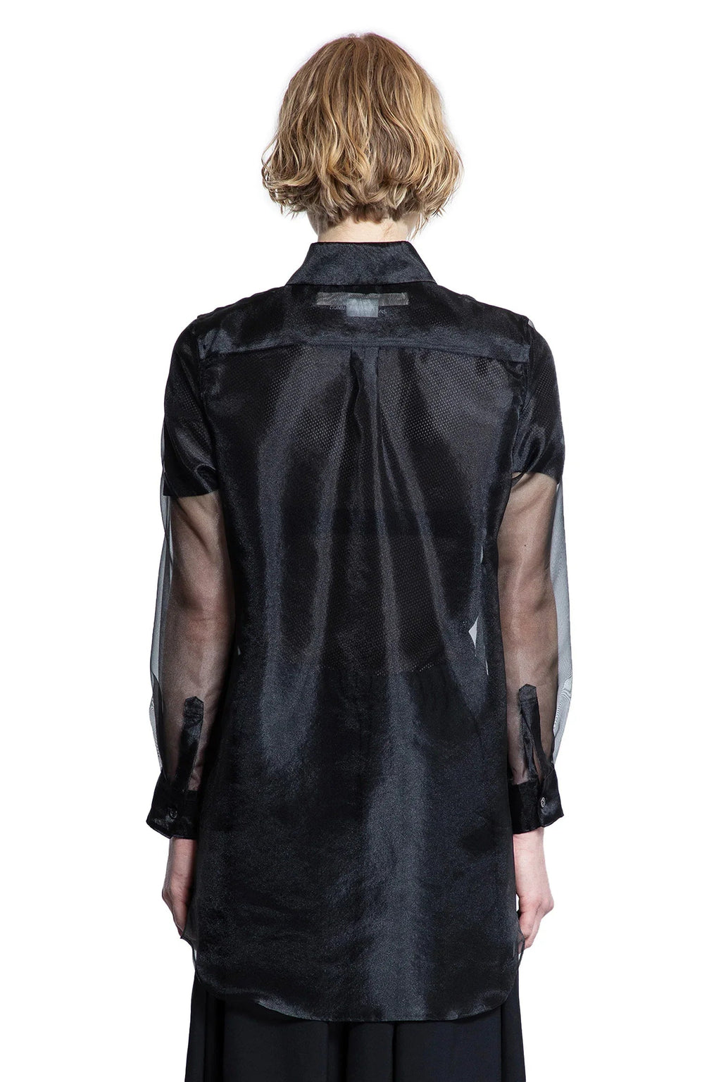 Оригінальна Layered Wool Mesh And Tulle Shirt Comme des garcons – збільшений вид