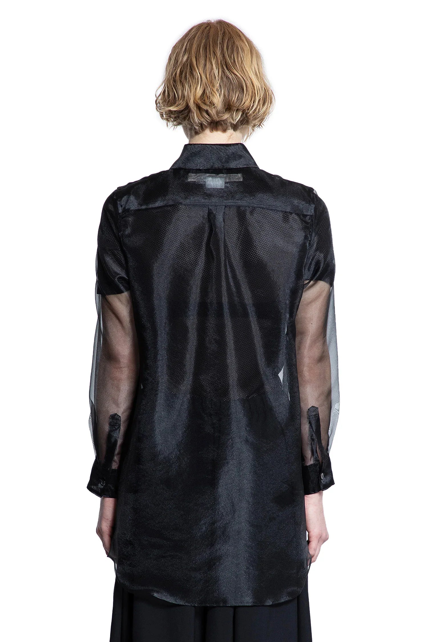 Оригінальна Layered Wool Mesh And Tulle Shirt Comme des garcons – збільшений вид