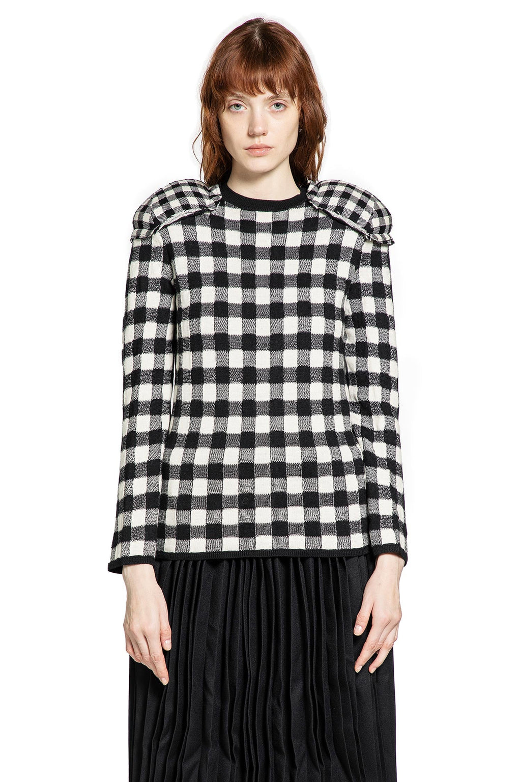 Оригінальна Check Wool Sweater Comme des garcons – вид ззаду