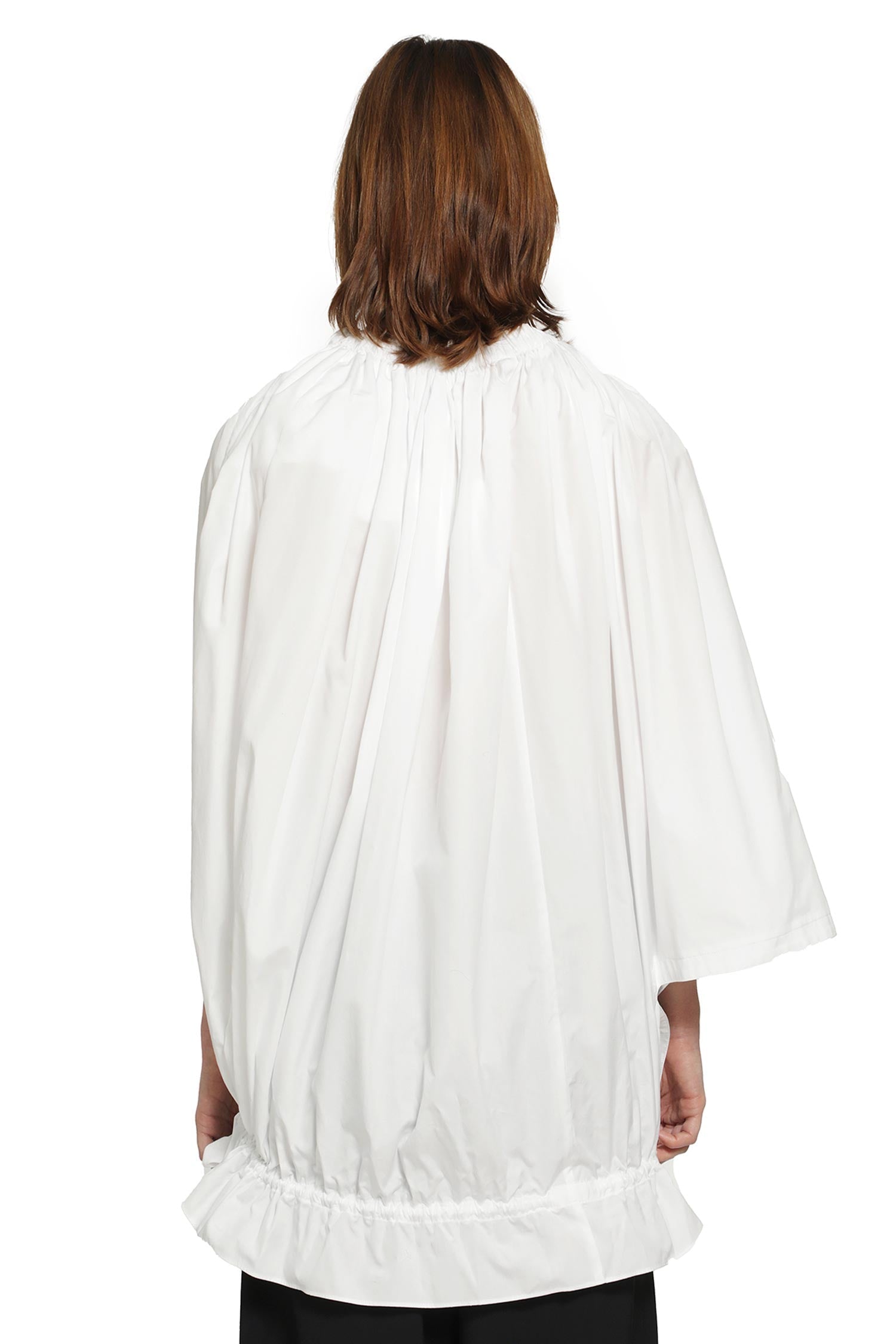 Оригінальна Gathered Cotton Poplin Blouse Comme des garcons – детальний вид