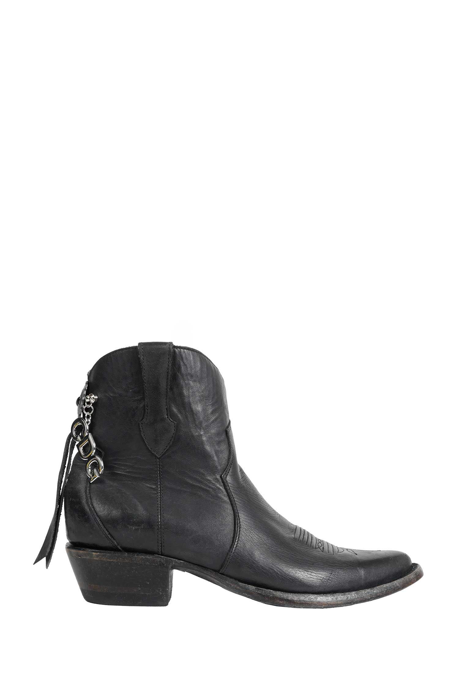 X Mexicana Leather Ankle Boots With Charm Comme des garcons – Гарантія оригінальності – боковий вид