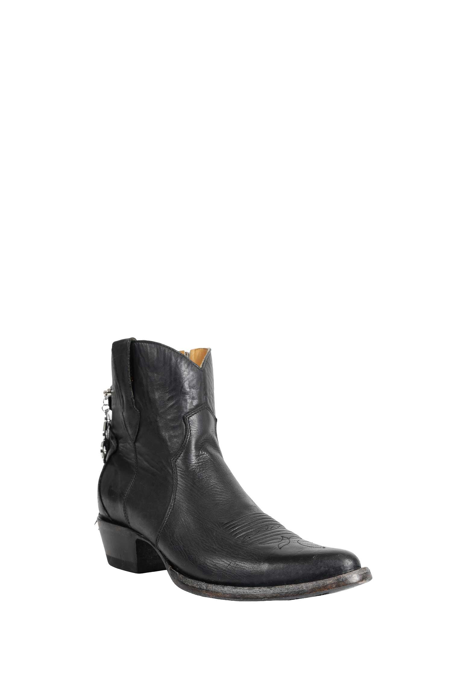 X Mexicana Leather Ankle Boots With Charm Comme des garcons – Гарантія оригінальності – вид ззаду
