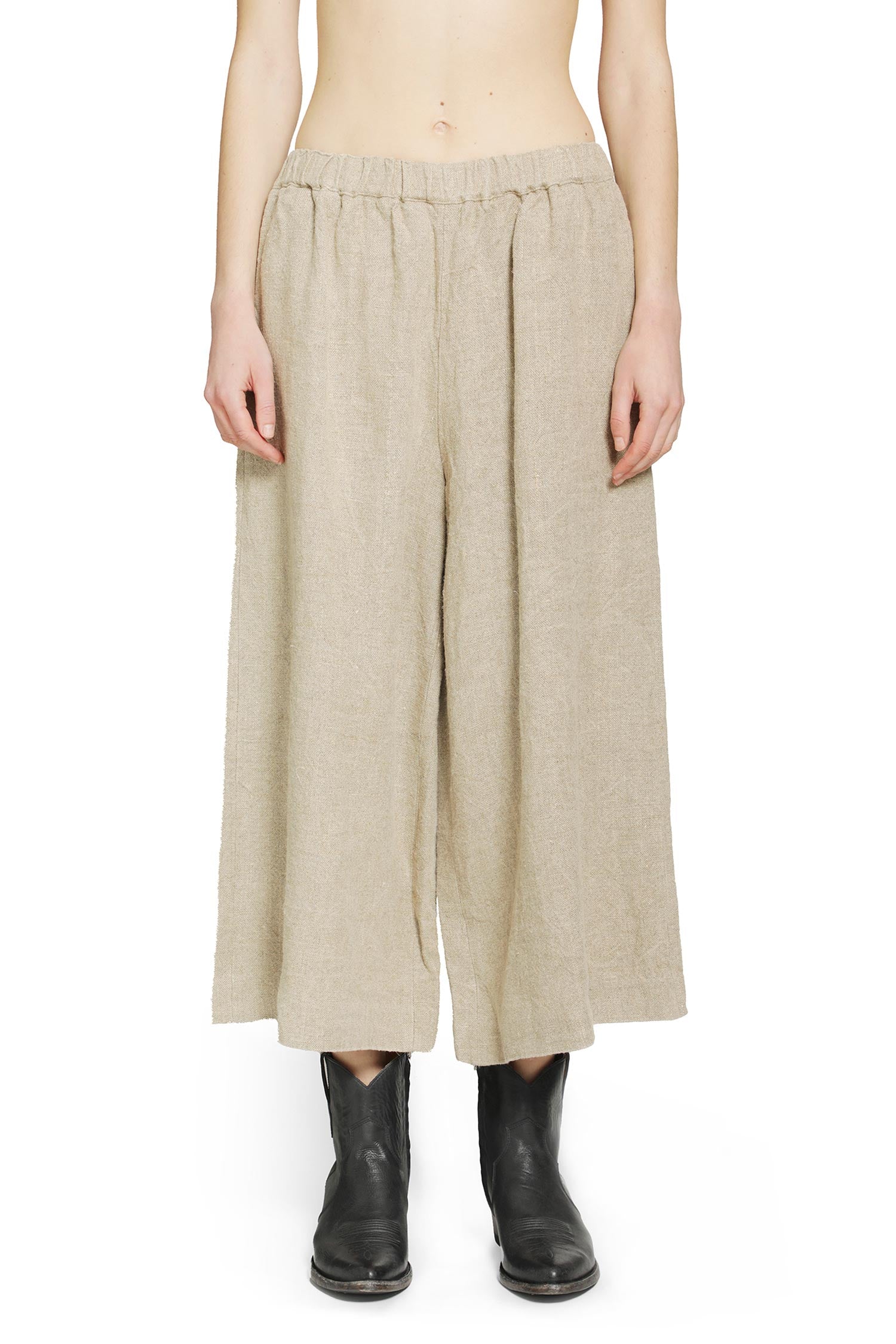 Cropped Linen Pants Comme des garcons – Гарантія оригінальності – вид ззаду