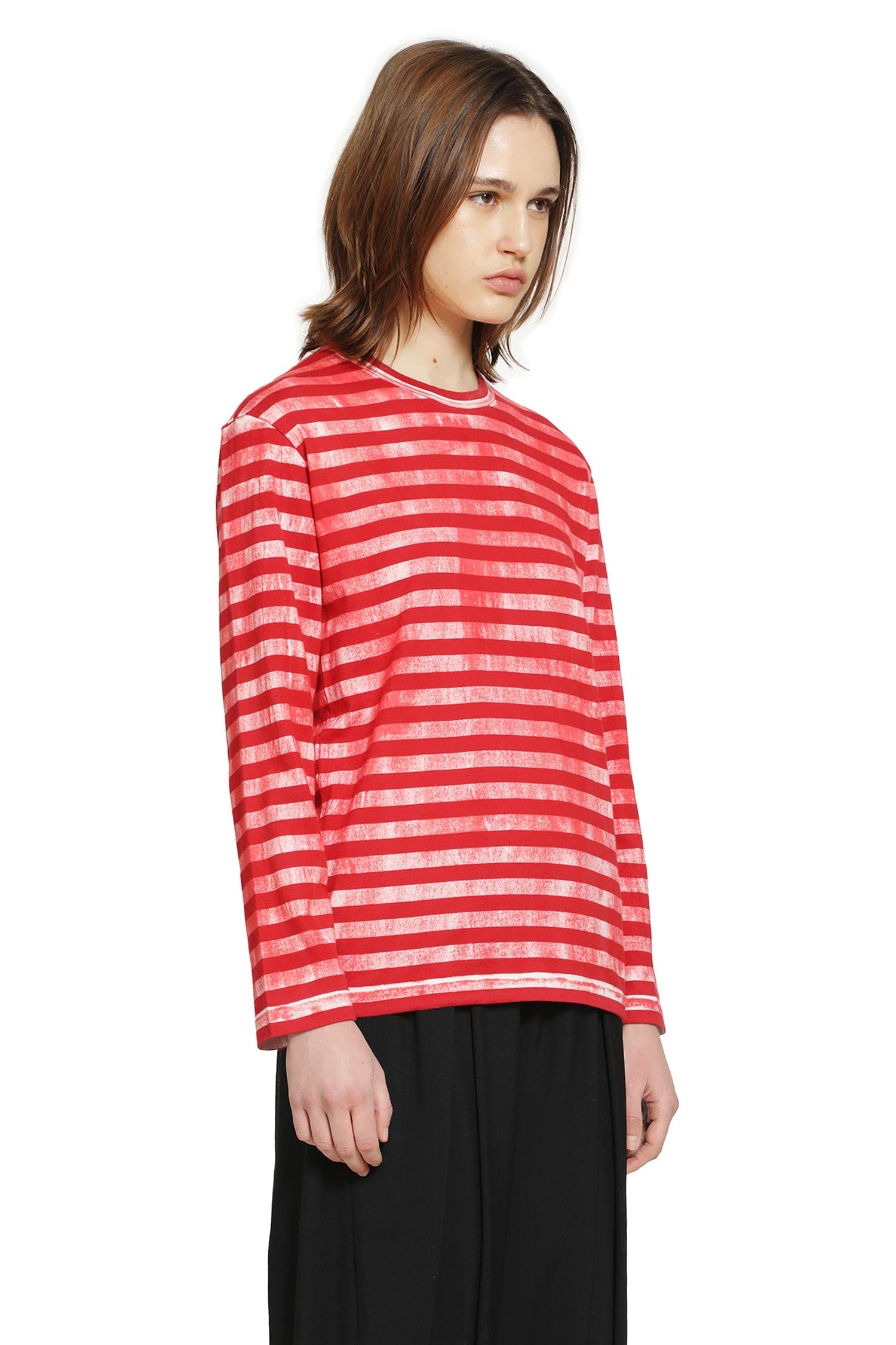 Оригінальна Striped Cotton Jersey Long Sleeve T-Shirt Comme des garcons – детальний вид