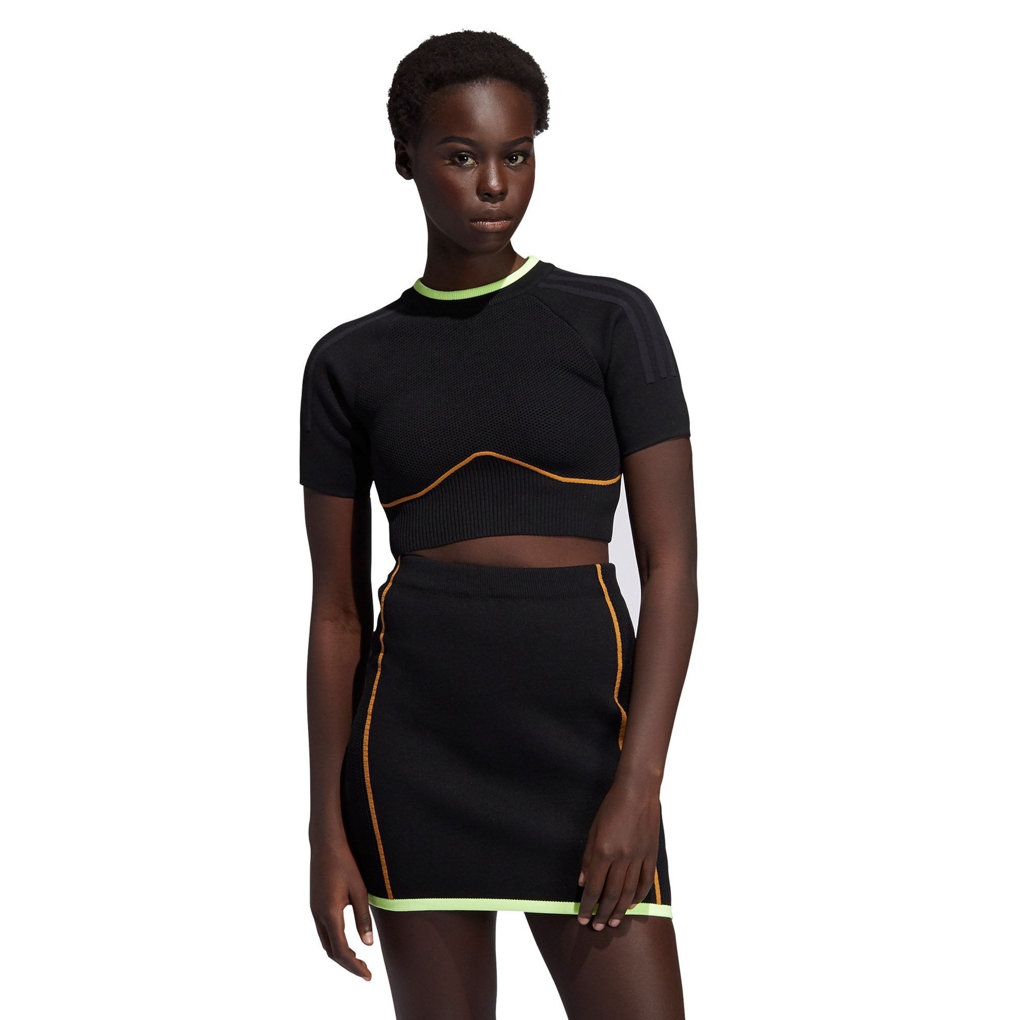Women Knit Crop Top Adidas оригінал – Купити в Україні – вид ззаду - ADIDAS