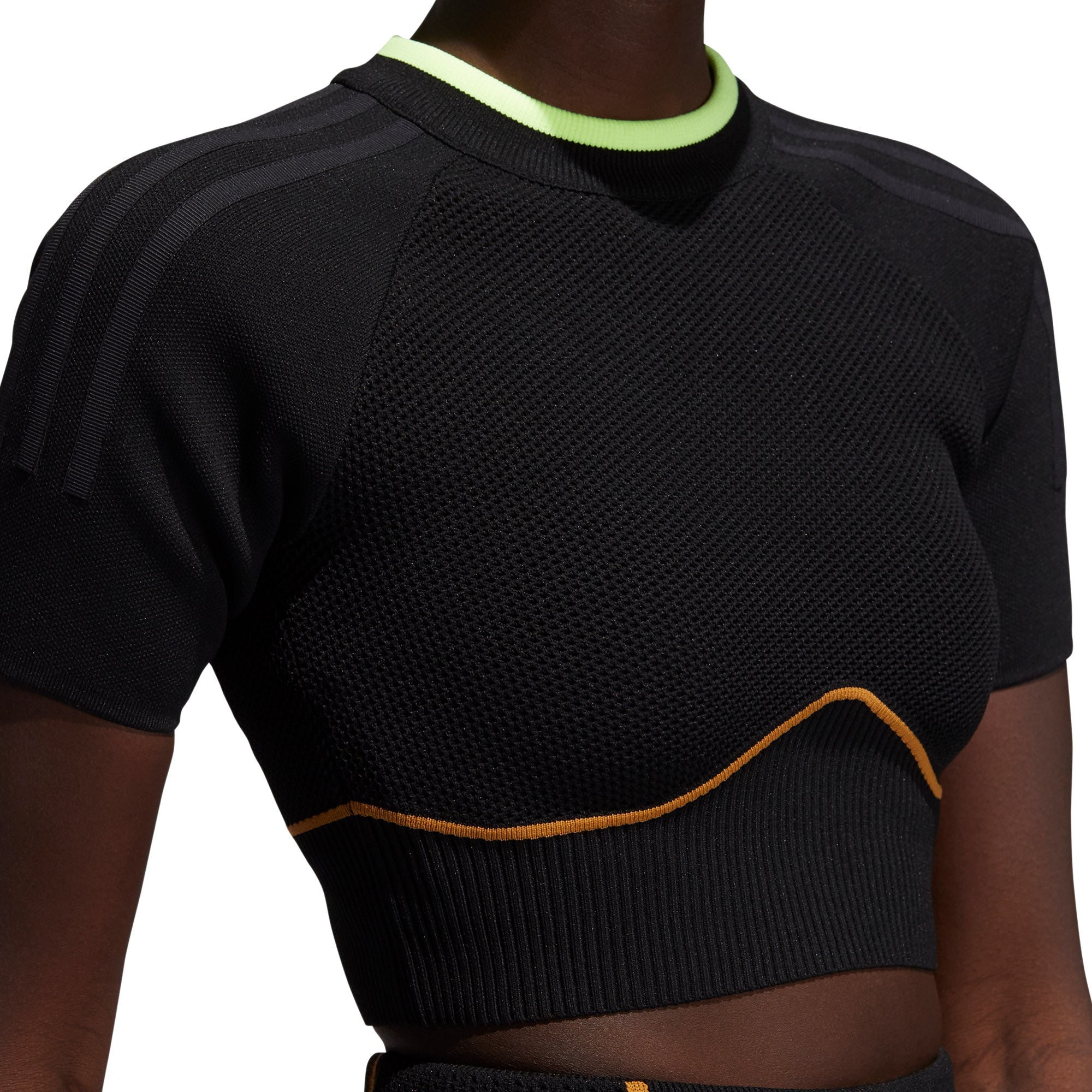 Women Knit Crop Top Adidas оригінал – Купити в Україні – збільшений вид - ADIDAS