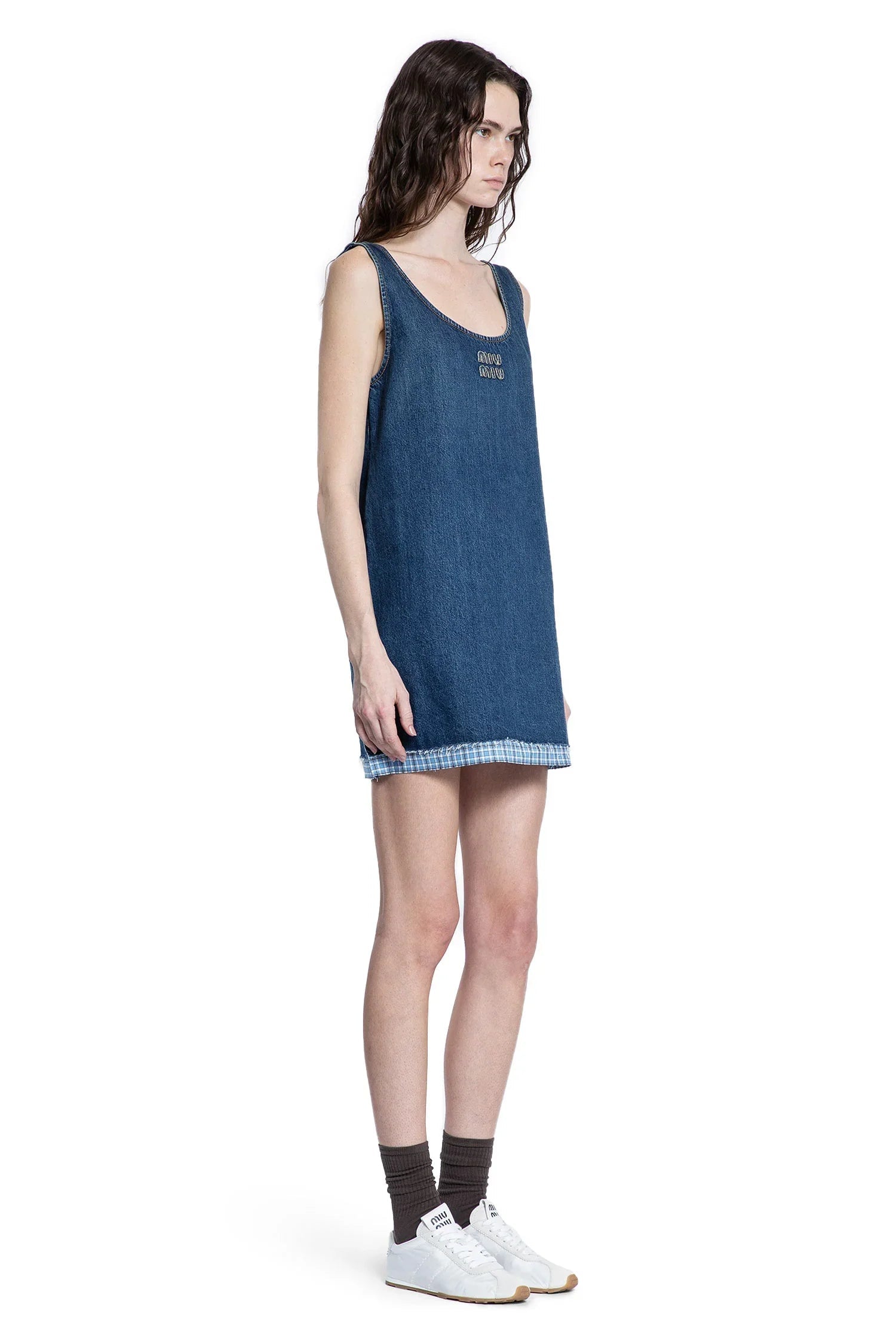 Woman Blue Dresses Miu miu – Гарантія оригінальності – детальний вид