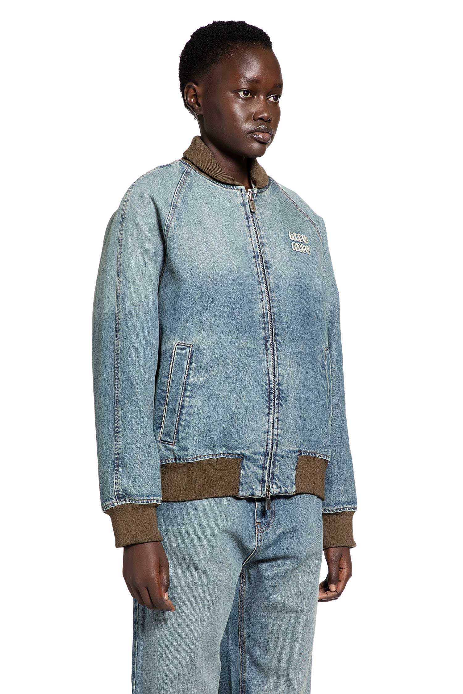Оригінальна Denim Bomber Miu miu – детальний вид