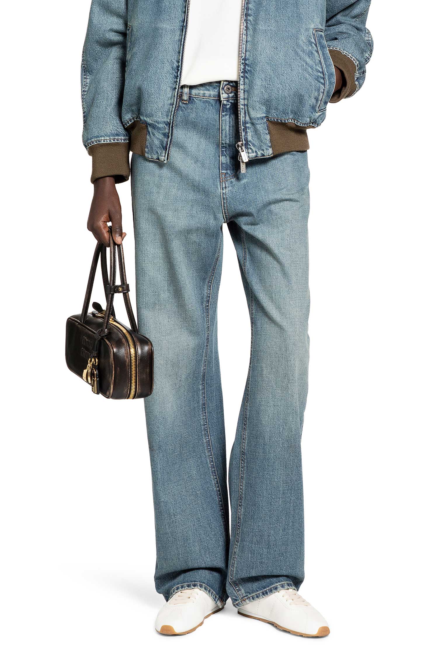 Denim Trousers Miu miu оригінал – Купити в Україні – боковий вид