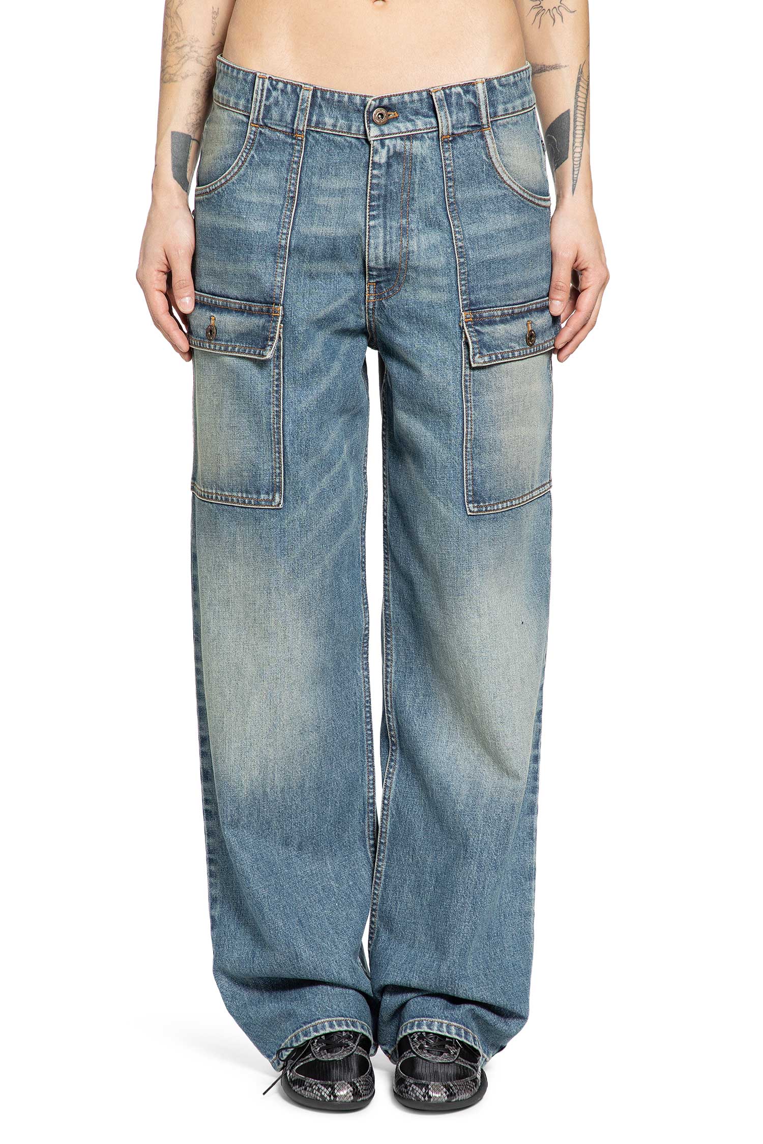 Cargo Denim Trousers Miu miu оригінал – Купити в Україні – вид ззаду