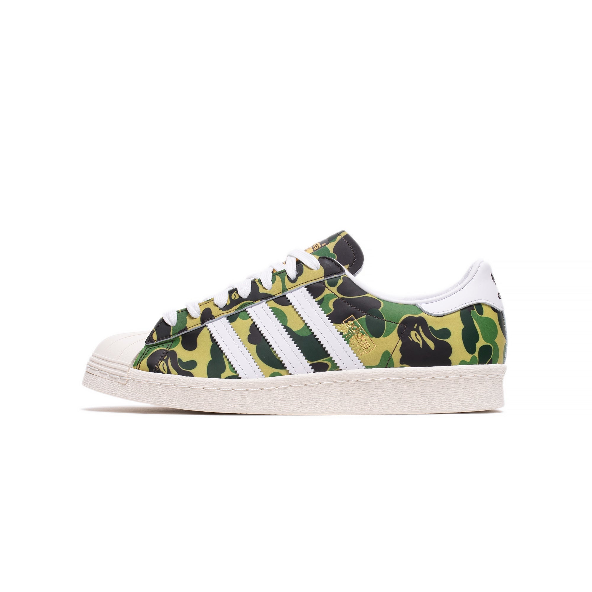 Mens Superstar80s Bape Shoes Adidas оригінал – Купити в Україні – боковий вид - ADIDAS