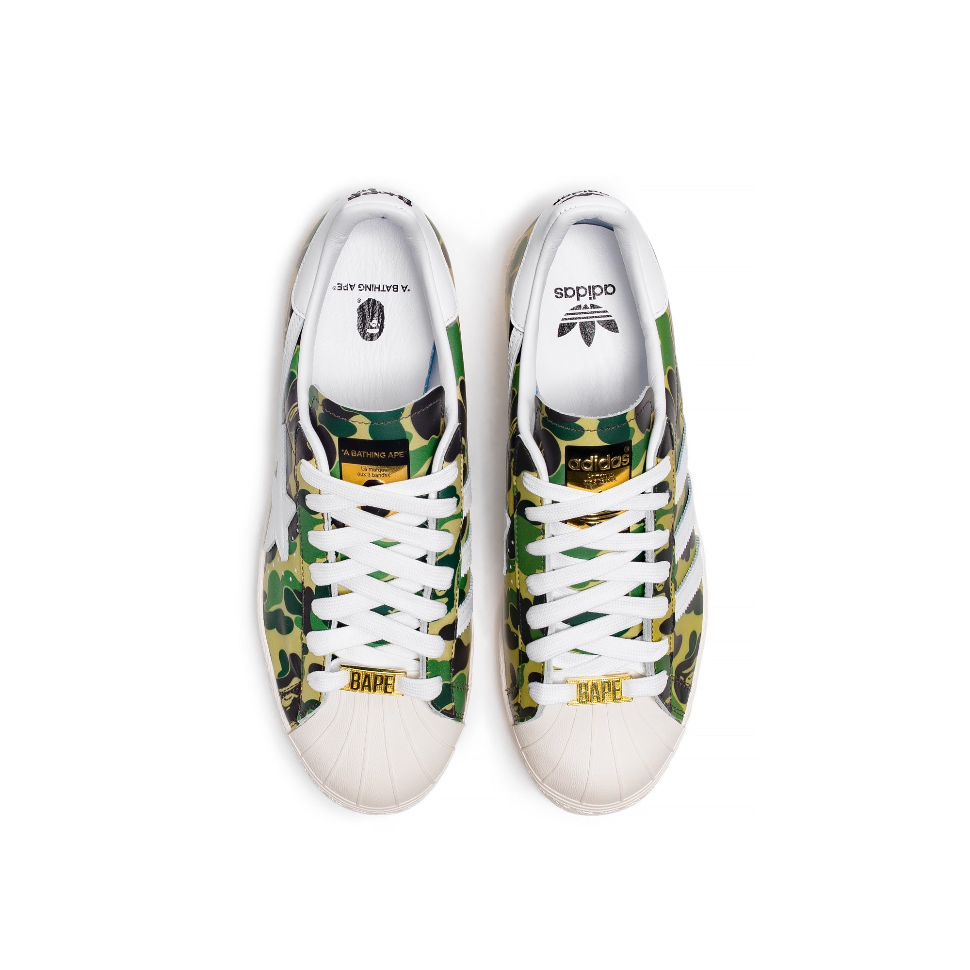 Mens Superstar80s Bape Shoes Adidas оригінал – Купити в Україні – збільшений вид - ADIDAS