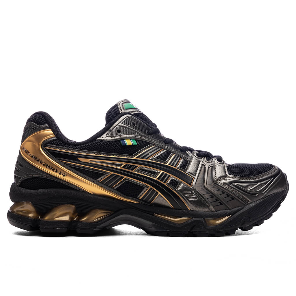 X Ayrton Senna Gel Kayano 14 Black Asics – Гарантія оригінальності – боковий вид