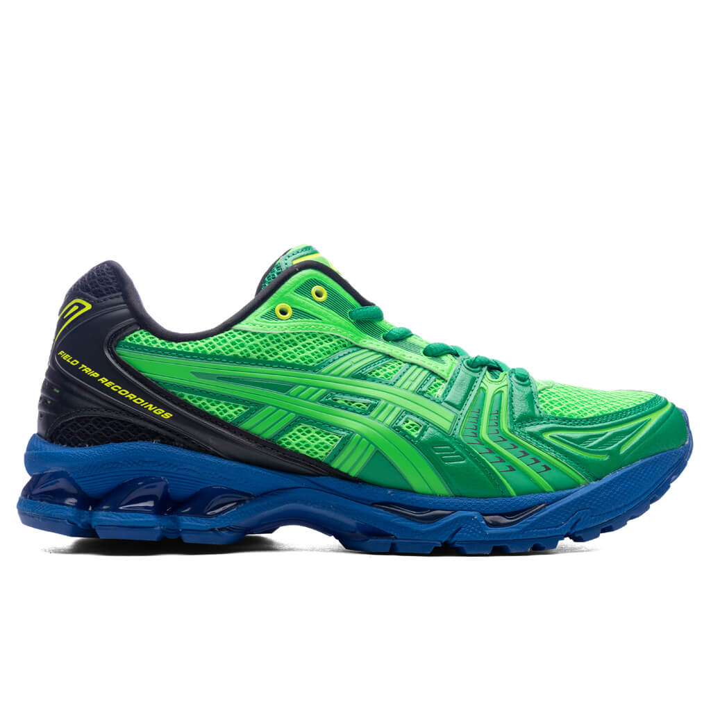 Оригінальна X Field Trip Recordings Gel Kayano 14 Fern Green Asics – боковий вид