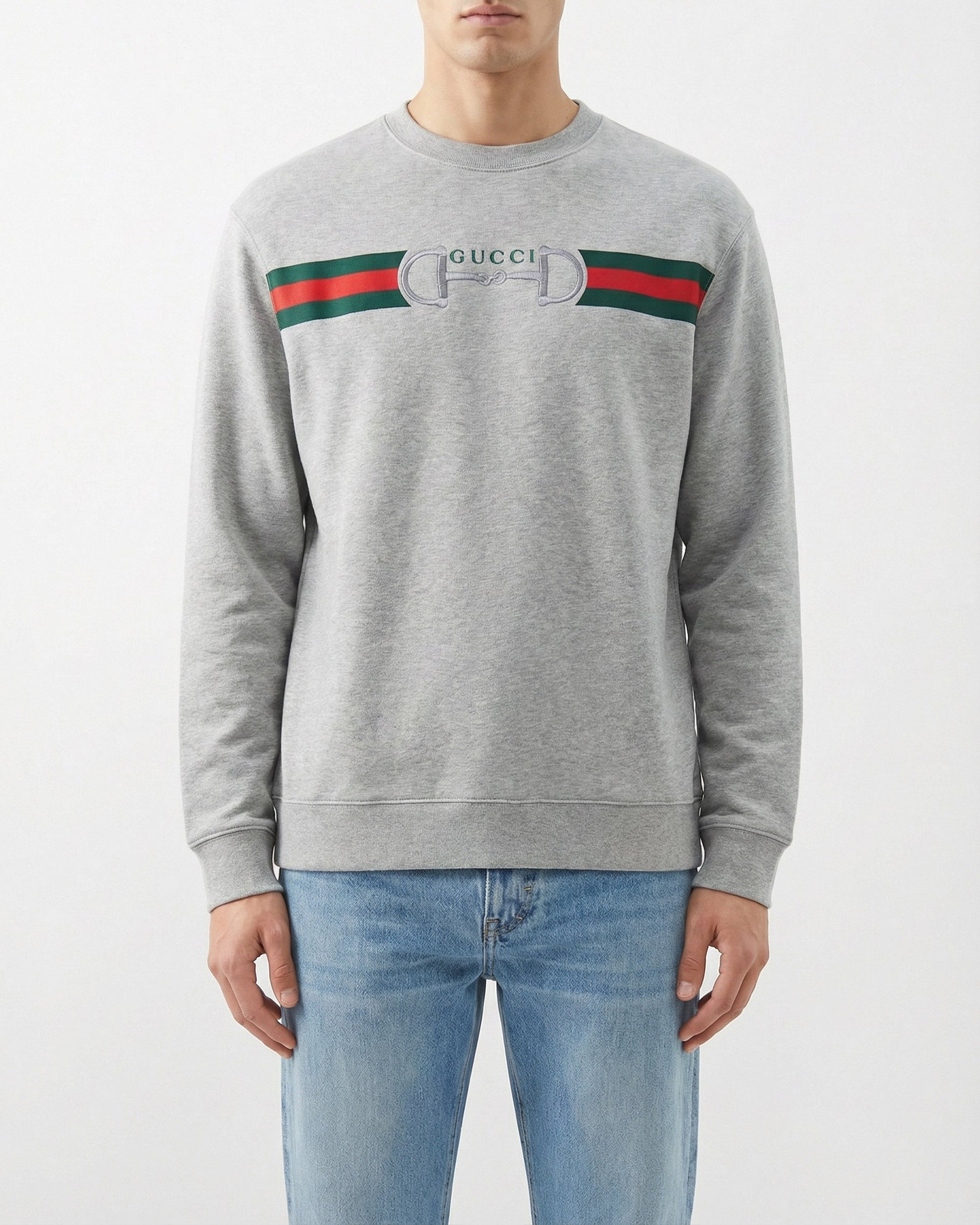 Оригінальна Printed Cotton Sweatshirt Gucci – вид ззаду