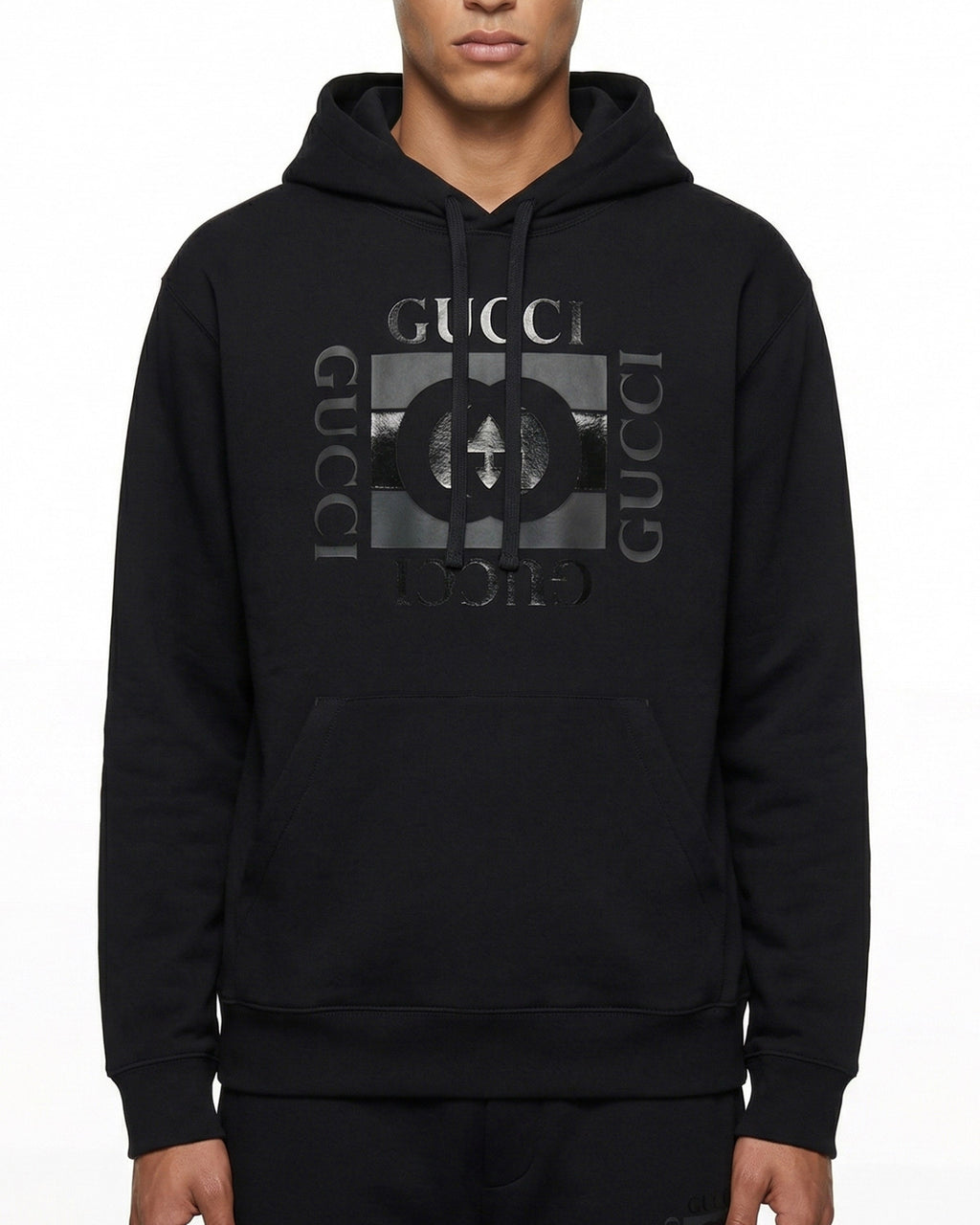 Printed Cotton Jersey Sweatshirt Gucci оригінал – Купити в Україні – вид ззаду