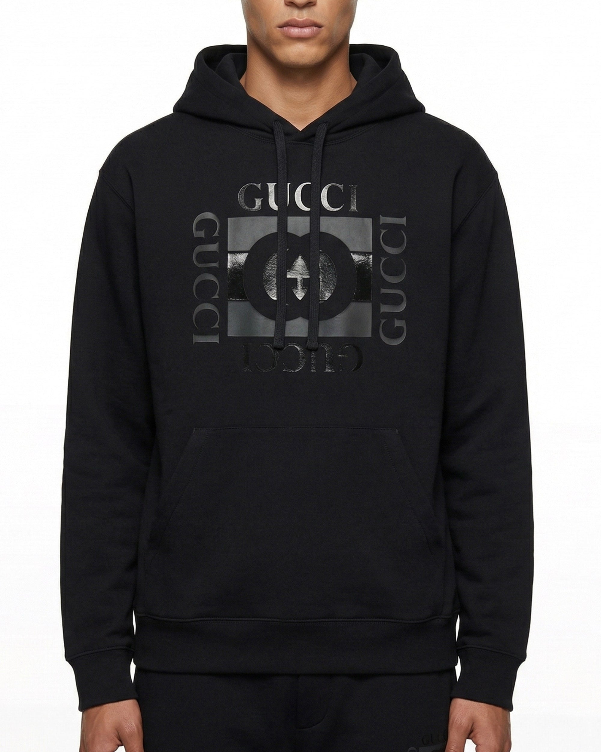 Printed Cotton Jersey Sweatshirt Gucci оригінал – Купити в Україні – вид ззаду