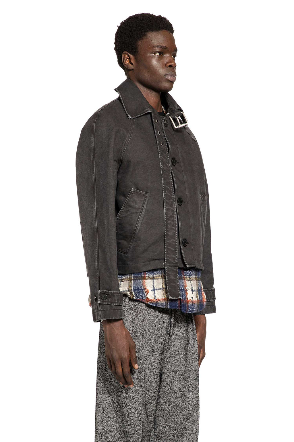 Belted Jacket In Cotton Loewe – Гарантія оригінальності – вид ззаду