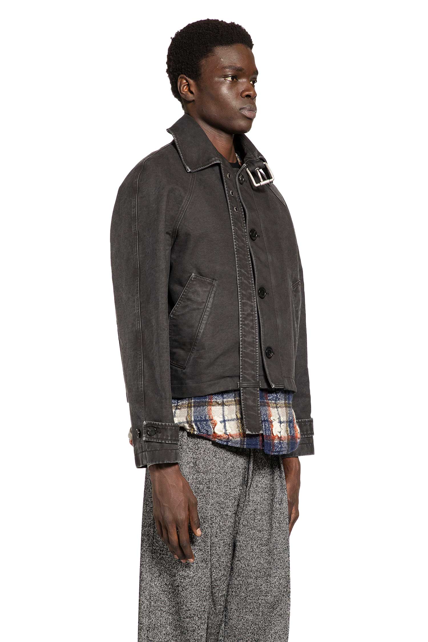 Belted Jacket In Cotton Loewe – Гарантія оригінальності – вид ззаду