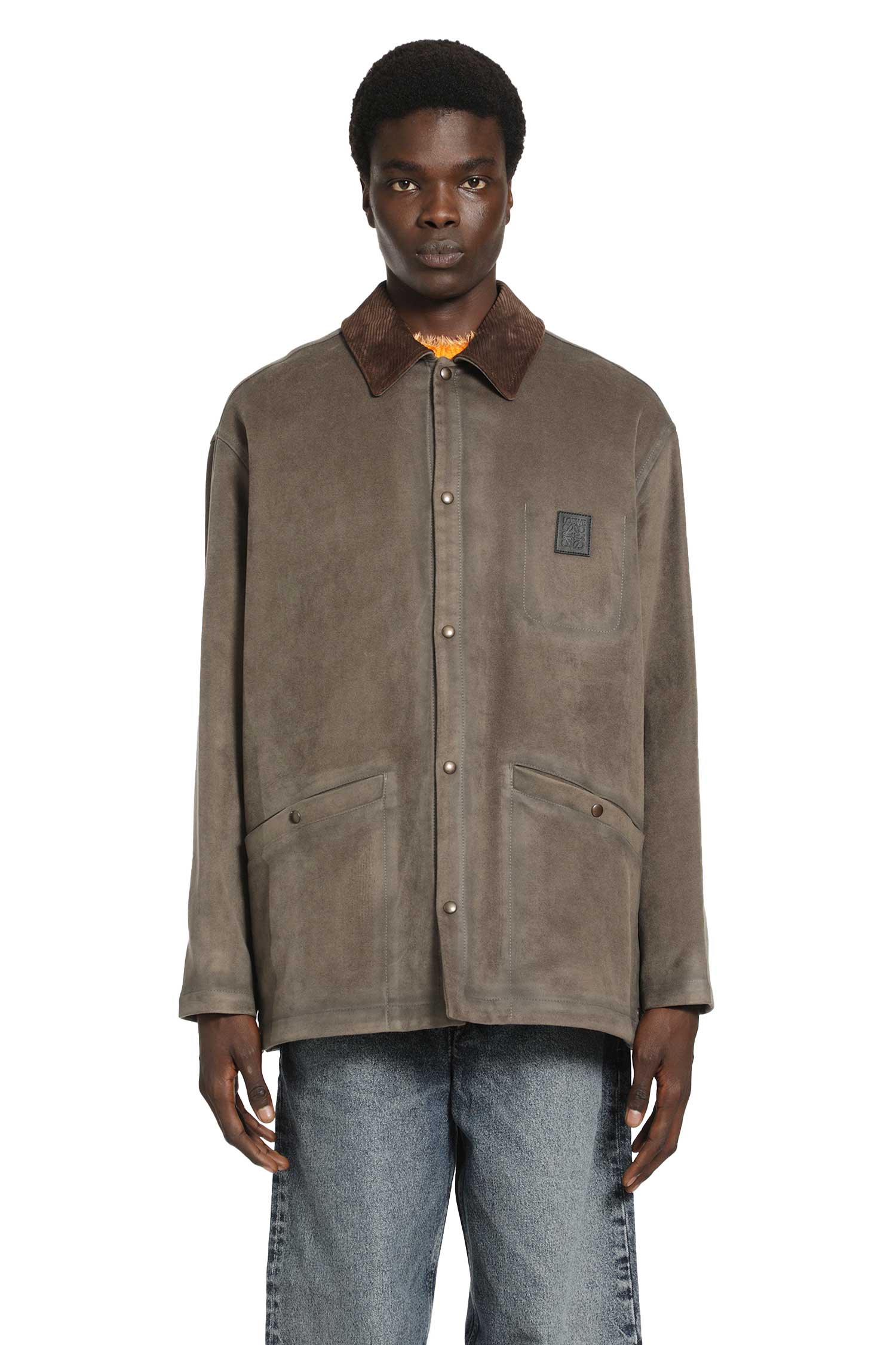 Оригінальна Overshirt In Cotton Blend Loewe – боковий вид