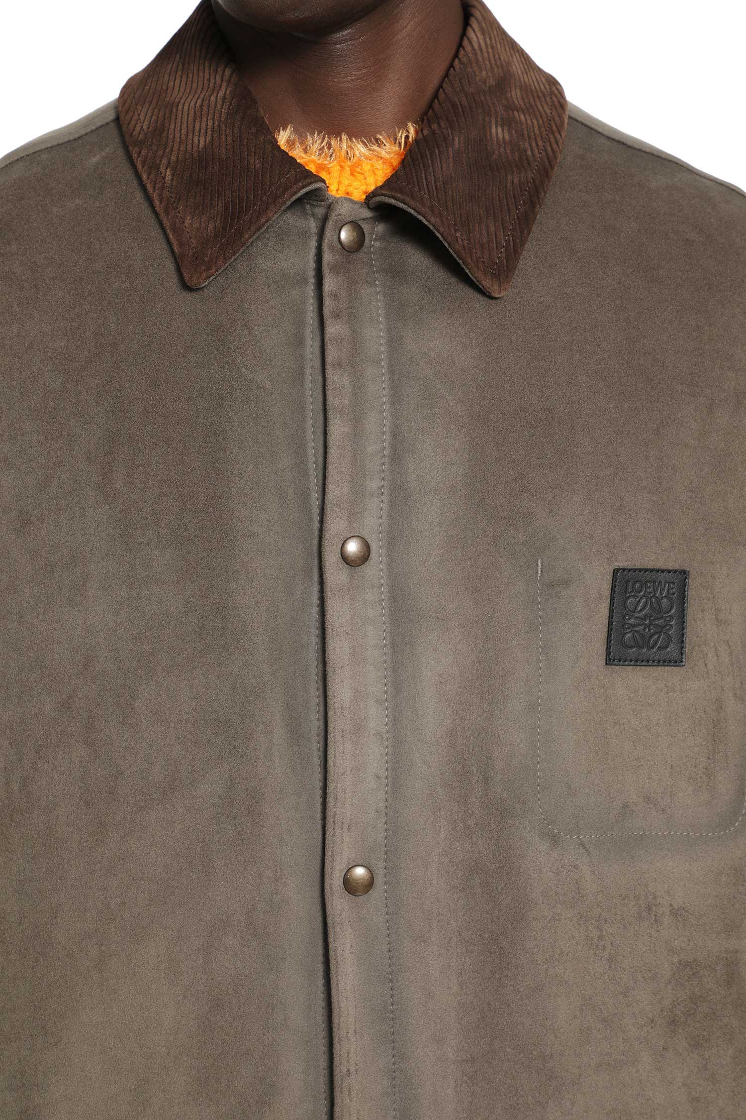 Оригінальна Overshirt In Cotton Blend Loewe – збільшений вид