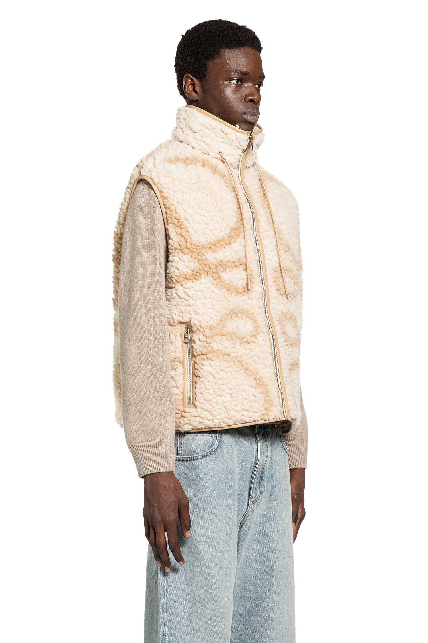 Оригінальна Vest In Anagram Fleece Loewe – вид ззаду