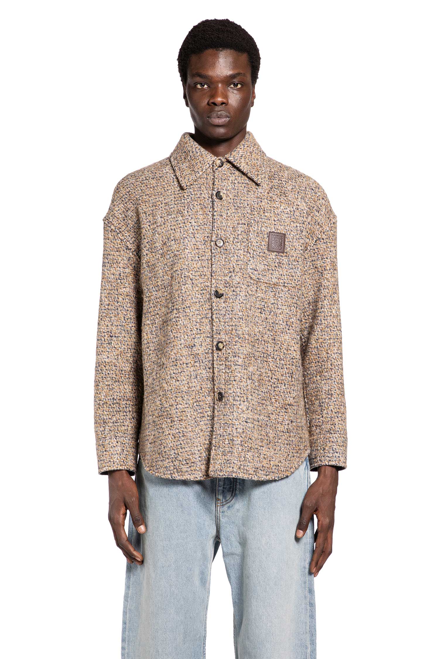 Overshirt In Wool And Lama Loewe оригінал – Купити в Україні – вид ззаду