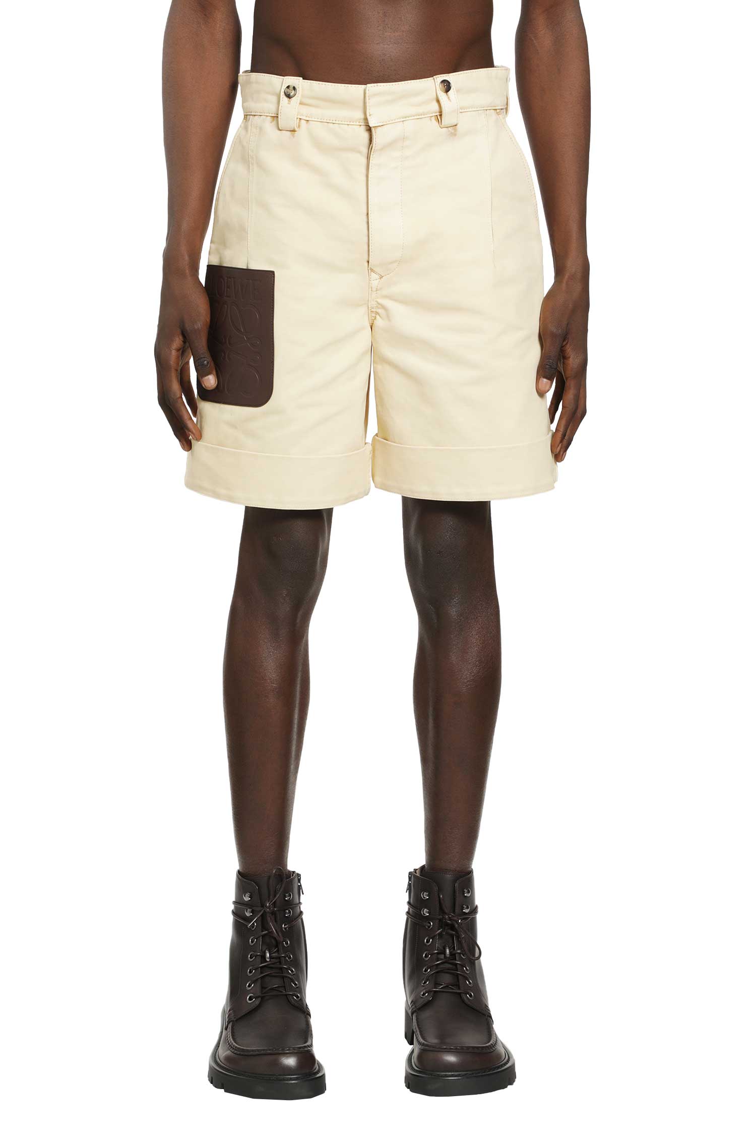 Turn-Up Shorts In Cotton Loewe оригінал – Купити в Україні – вид ззаду