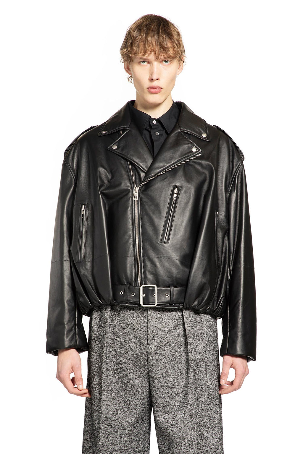 Balloon Biker Jacket In Nappa Loewe оригінал – Купити в Україні – вид ззаду