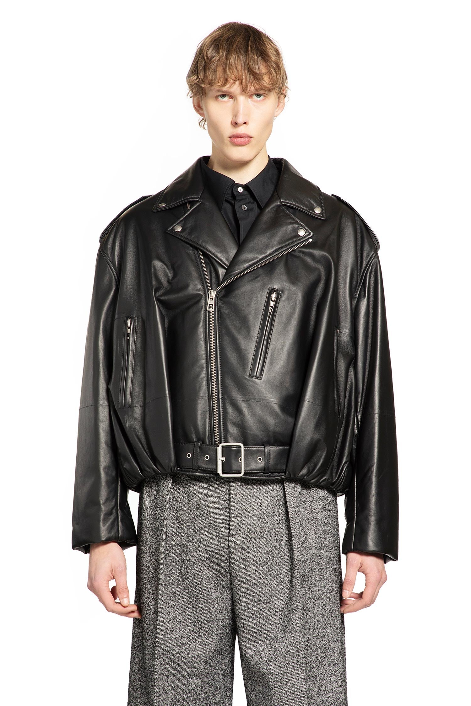 Balloon Biker Jacket In Nappa Loewe оригінал – Купити в Україні – вид ззаду