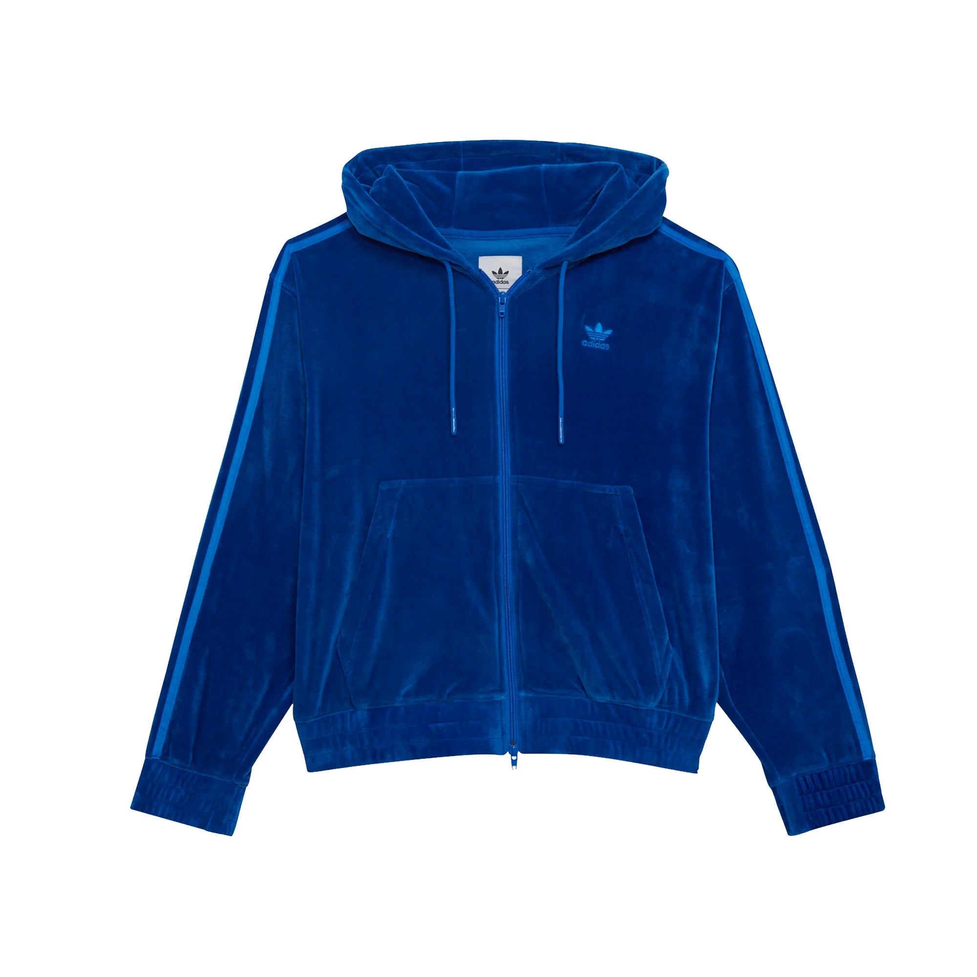 Оригінальна Mens Js Fz Hoodie Blue Adidas – боковий вид - ADIDAS