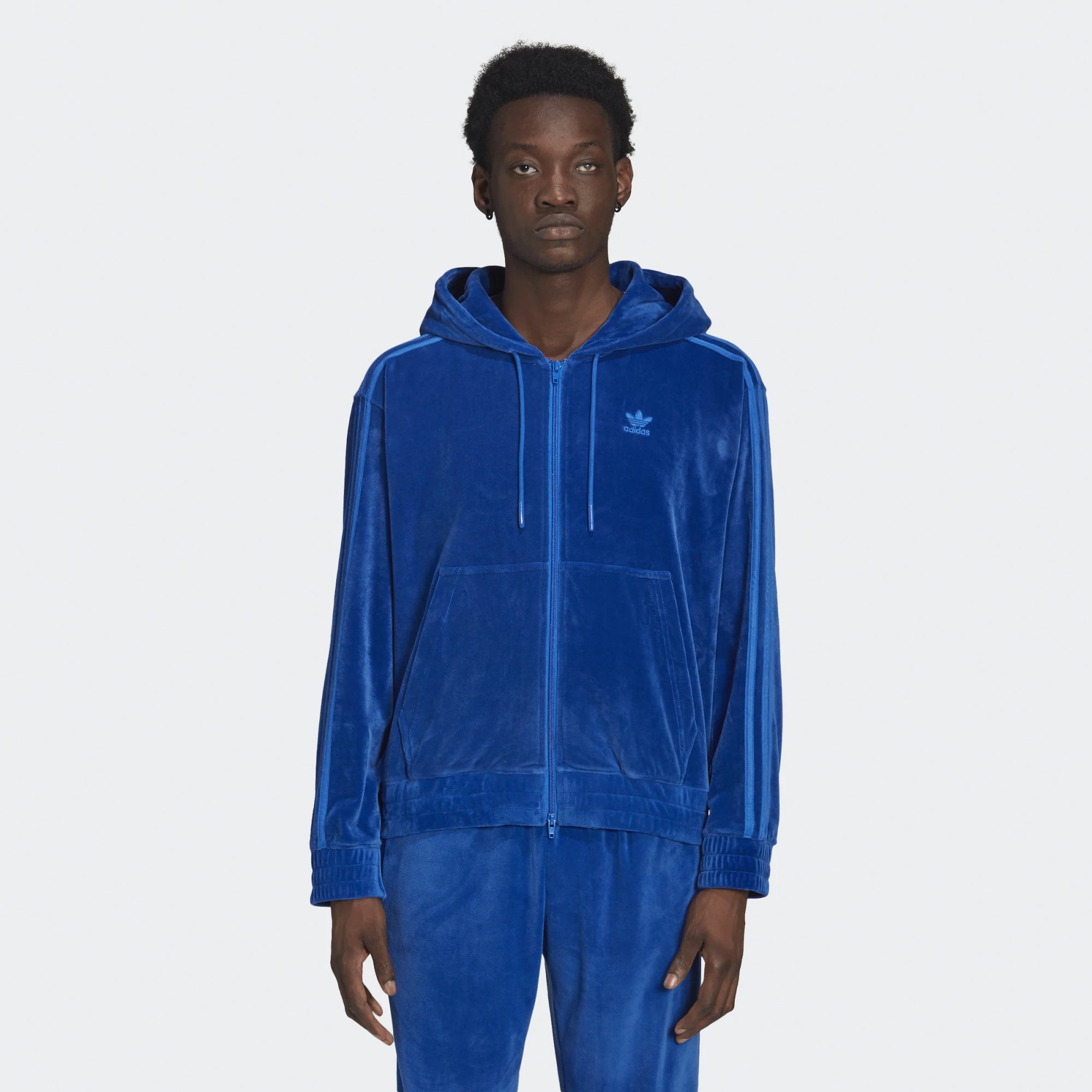 Оригінальна Mens Js Fz Hoodie Blue Adidas – детальний вид - ADIDAS