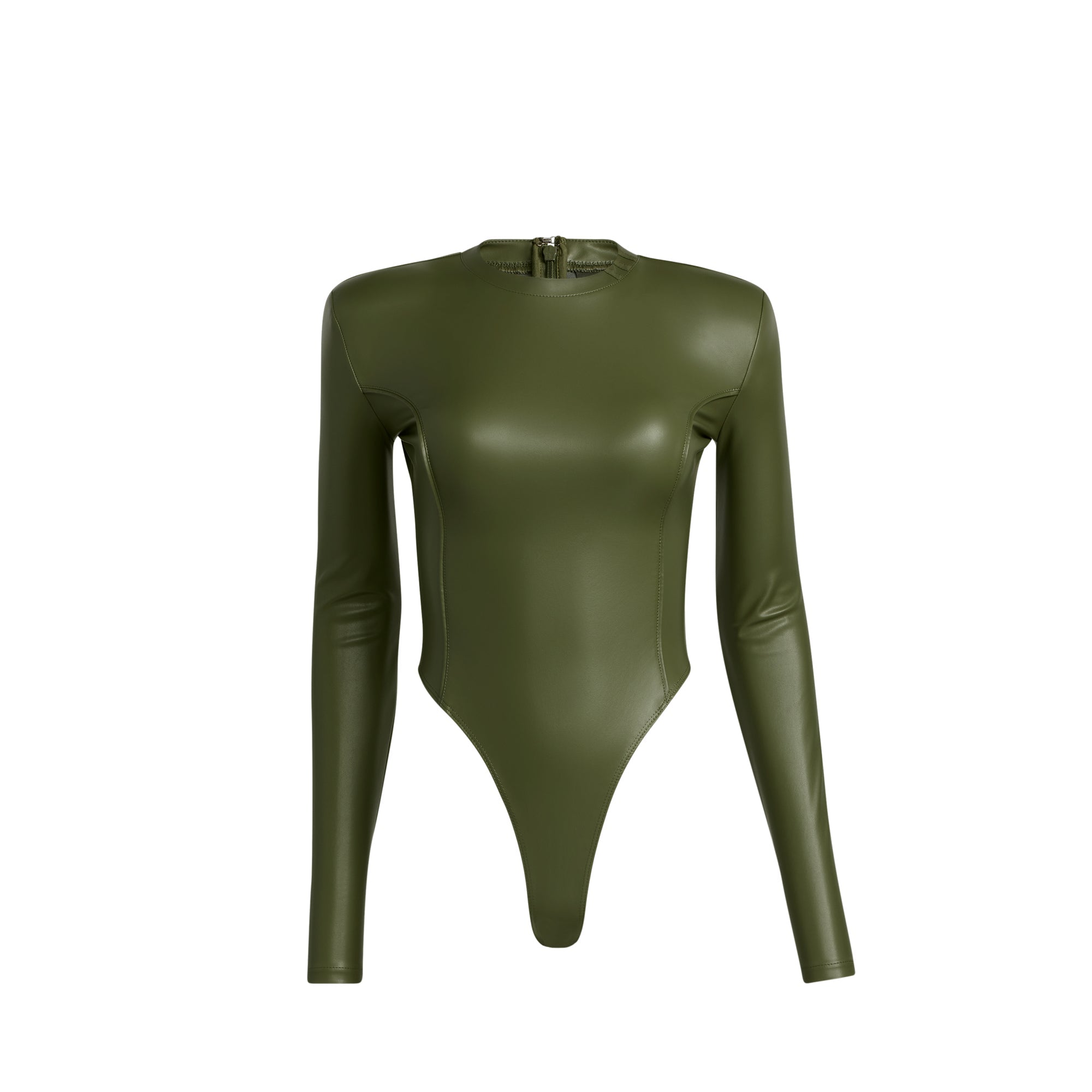 Womens Faux Leather Bodysuit Wild Pine Adidas – Гарантія оригінальності – боковий вид