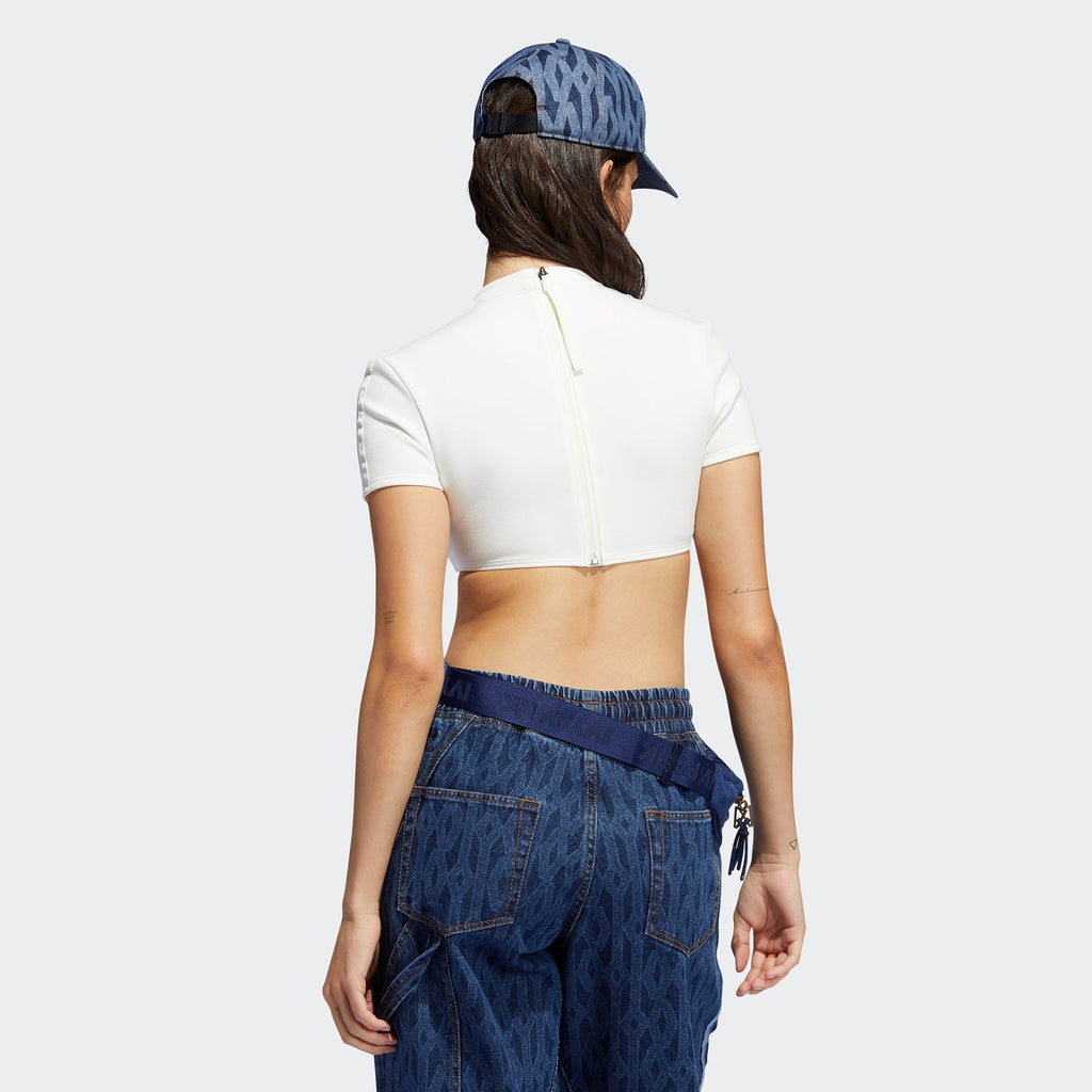 Womens Crop Top White Adidas – Гарантія оригінальності – детальний вид