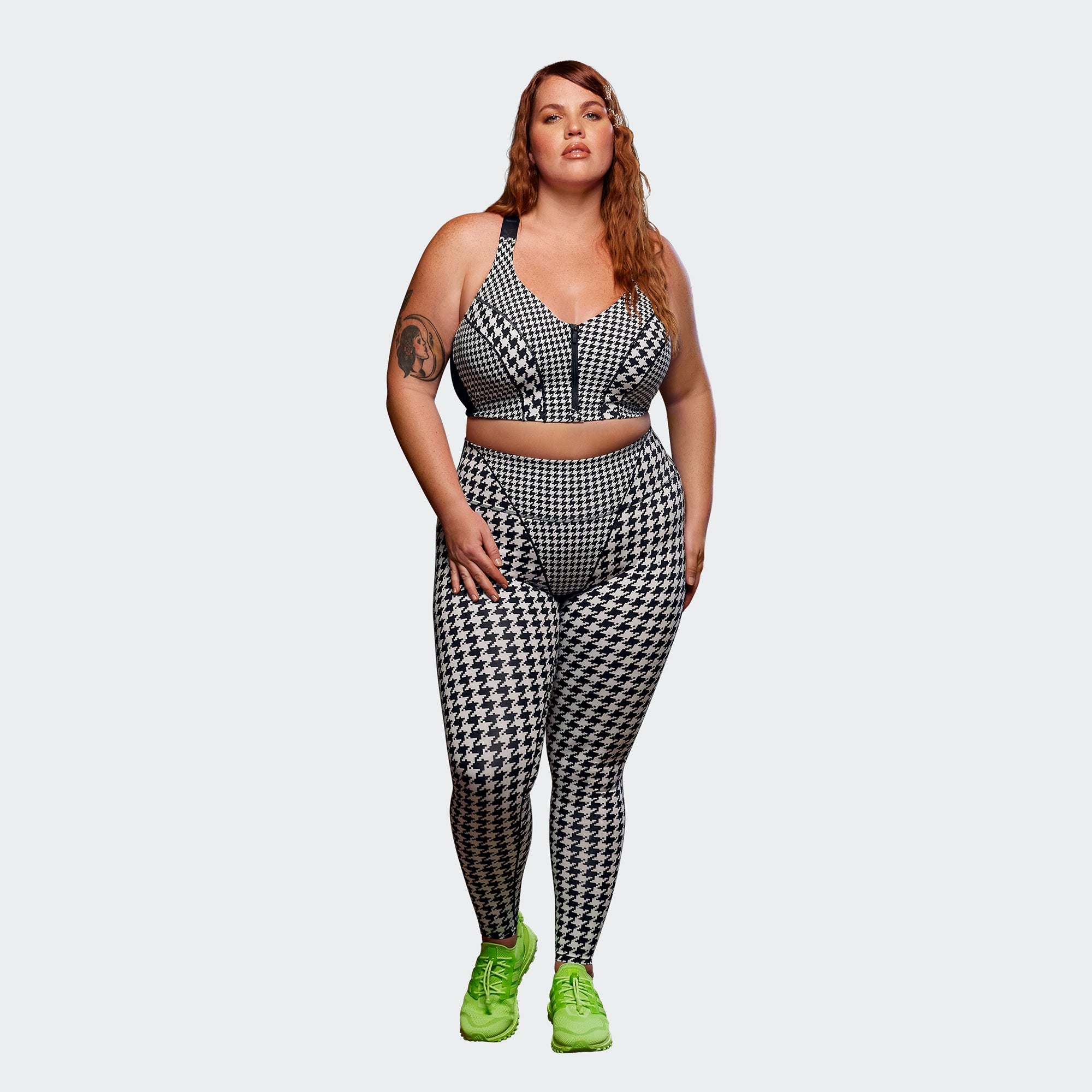 Оригінальна Womens 3 Stripe Seam Tight Clear Grey Adidas – вид ззаду - ADIDAS