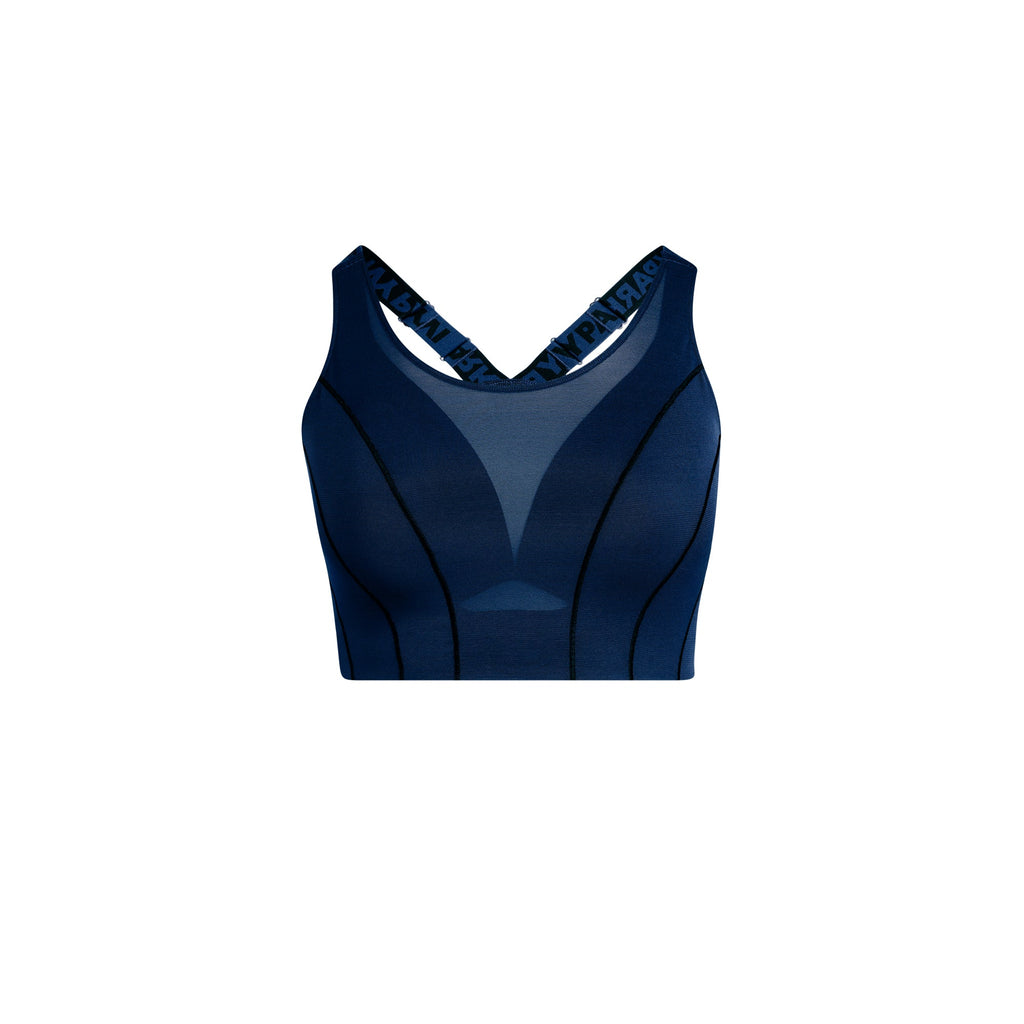 Womens High Support Bra Dark Blue Adidas – Гарантія оригінальності – боковий вид