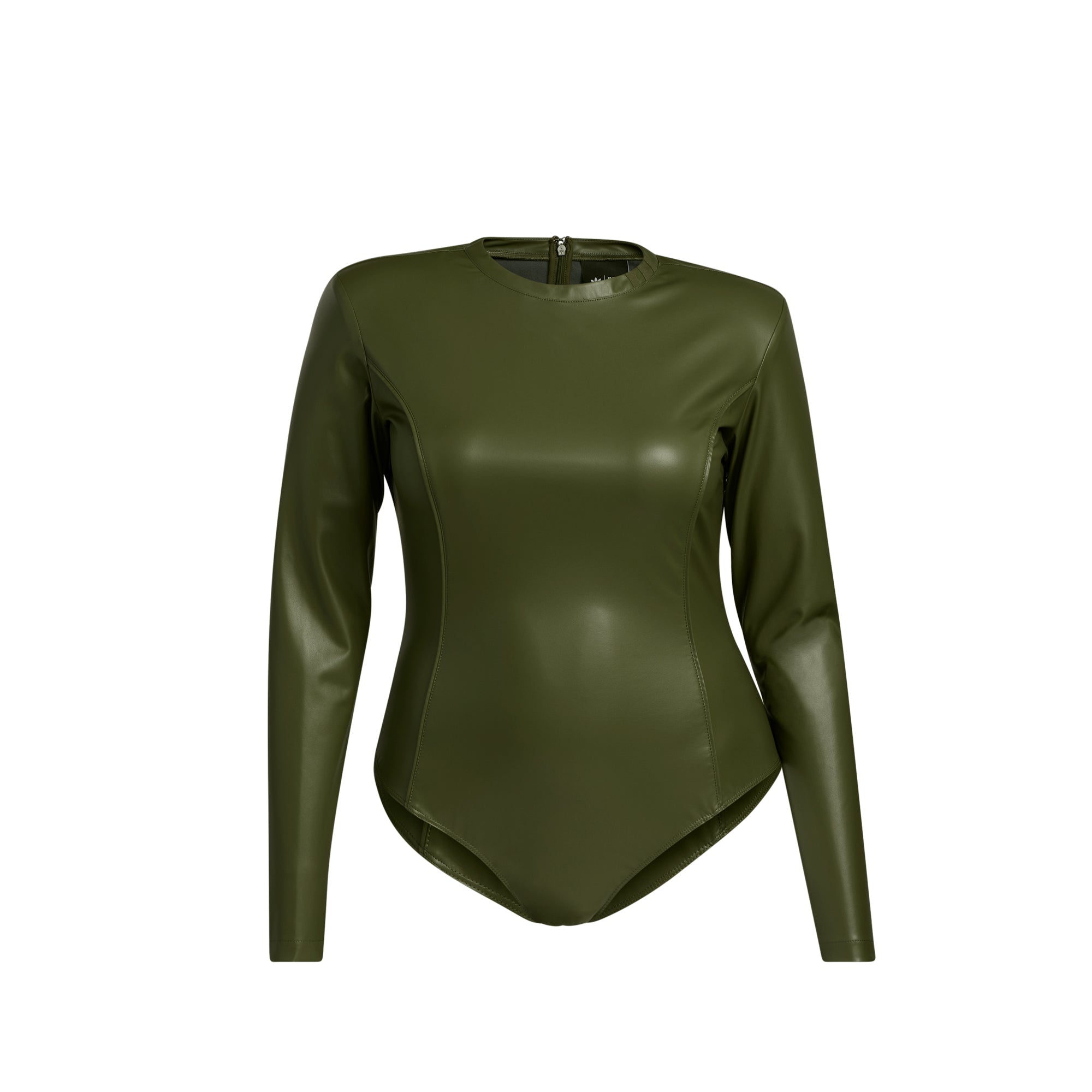 Womens Faux Leather Bodysuit Wild Pine Adidas – Гарантія оригінальності – боковий вид - ADIDAS