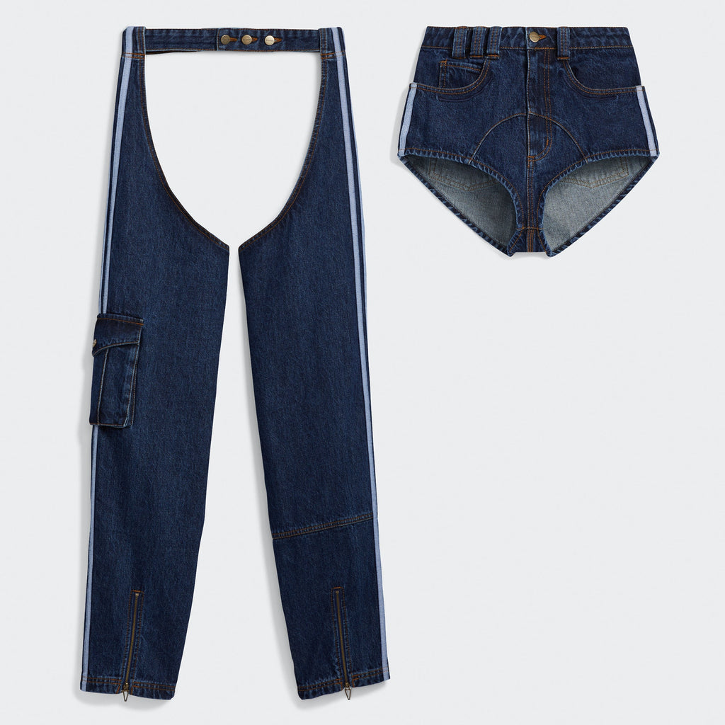 Womens Denim Chaps Drkden Adidas оригінал – Купити в Україні – вид ззаду