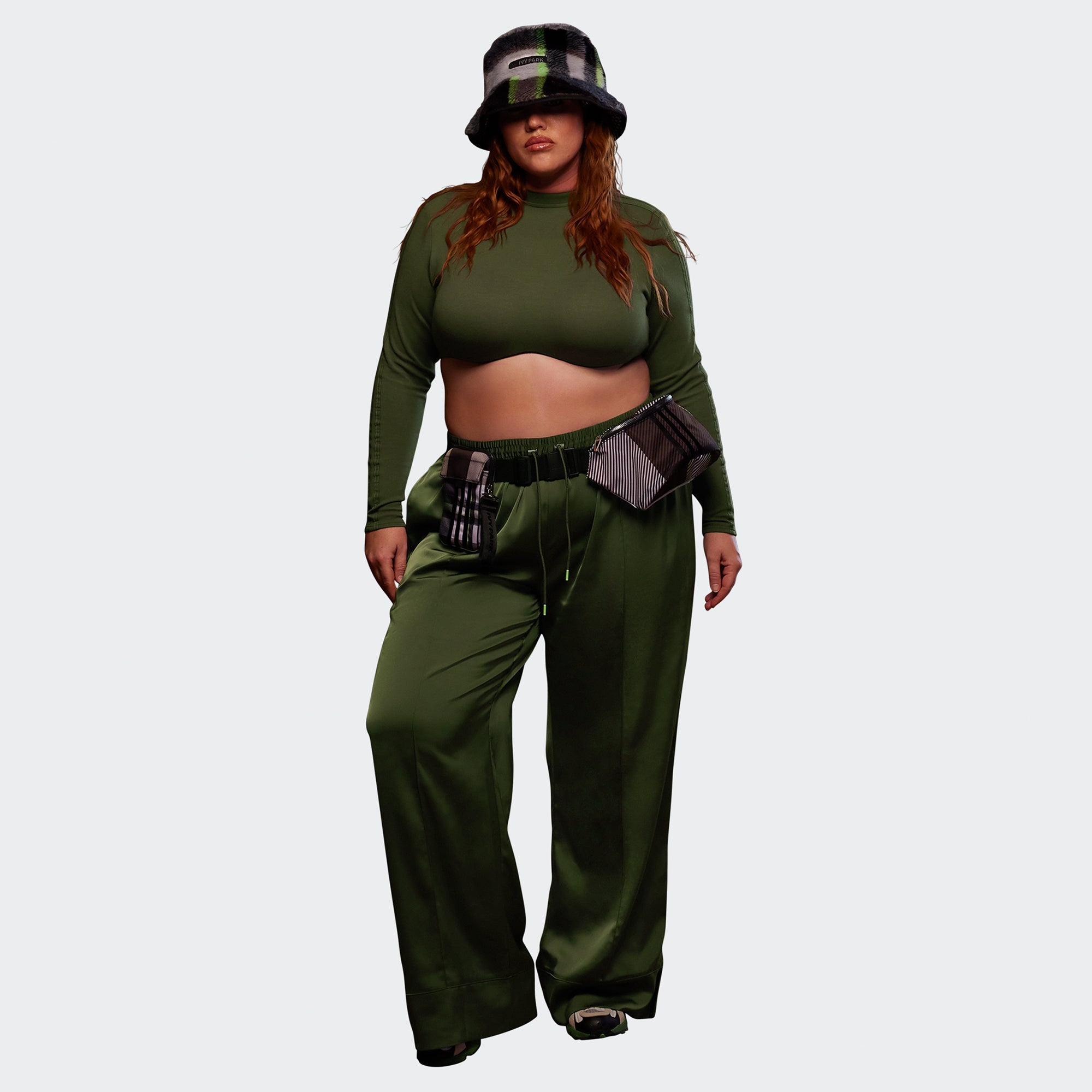 Womens Long Sleeve Crop Top Wild Pine Adidas – Гарантія оригінальності – вид ззаду - ADIDAS