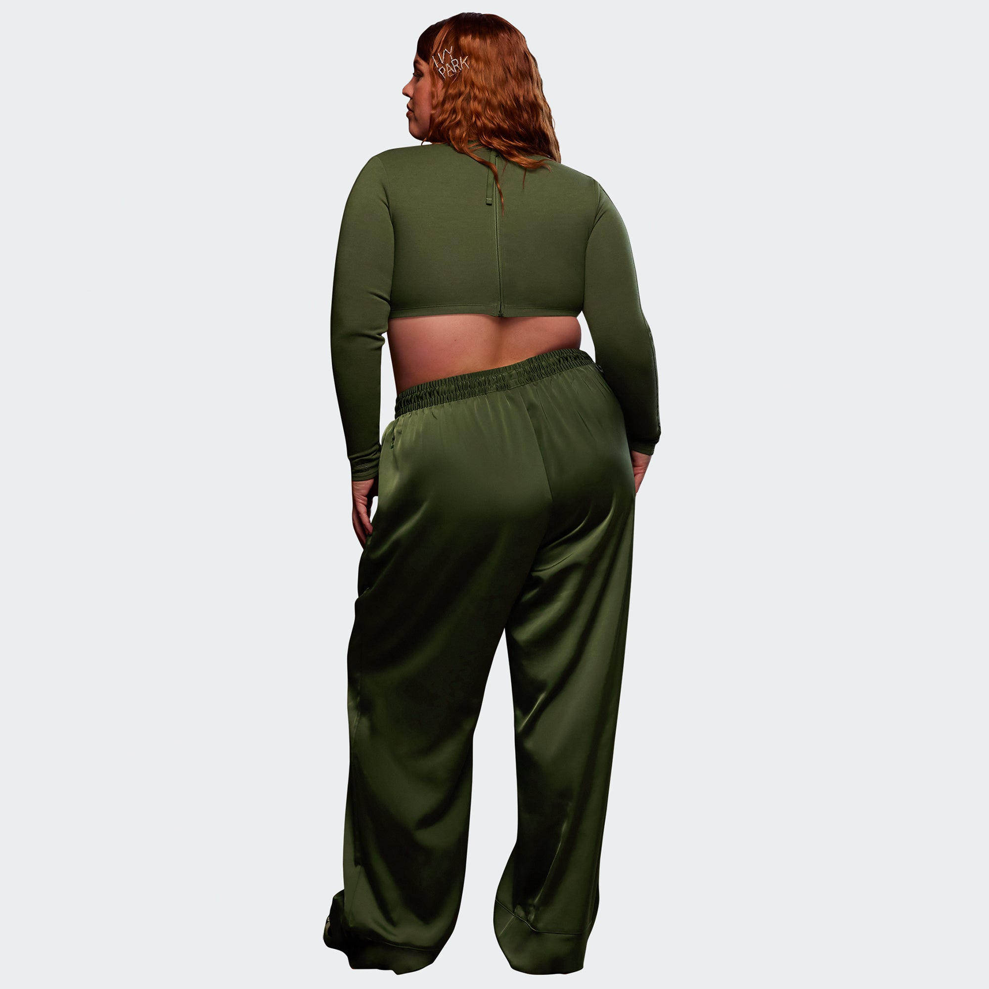 Womens Long Sleeve Crop Top Wild Pine Adidas – Гарантія оригінальності – збільшений вид - ADIDAS