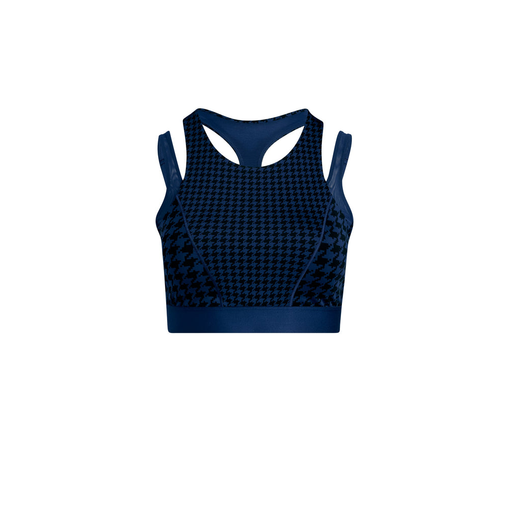 Womens Halter Bra 2.0 Dark Blue Adidas – Гарантія оригінальності – боковий вид