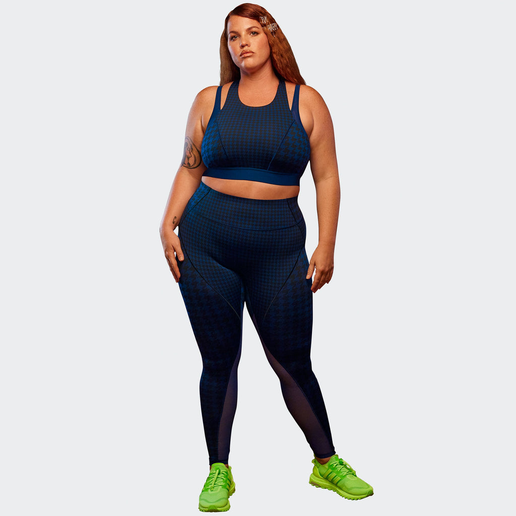 Womens Halter Bra 2.0 Dark Blue Adidas – Гарантія оригінальності – вид ззаду
