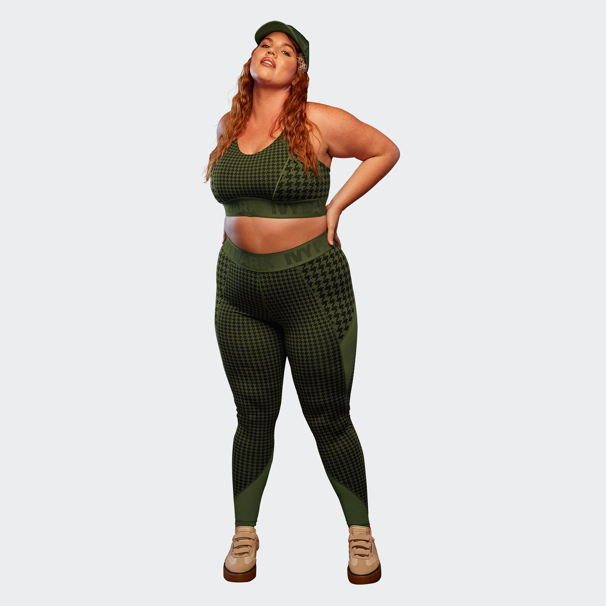 Womens Branded 3 Stripe Tight Wild Pine Adidas – Гарантія оригінальності – вид ззаду - ADIDAS