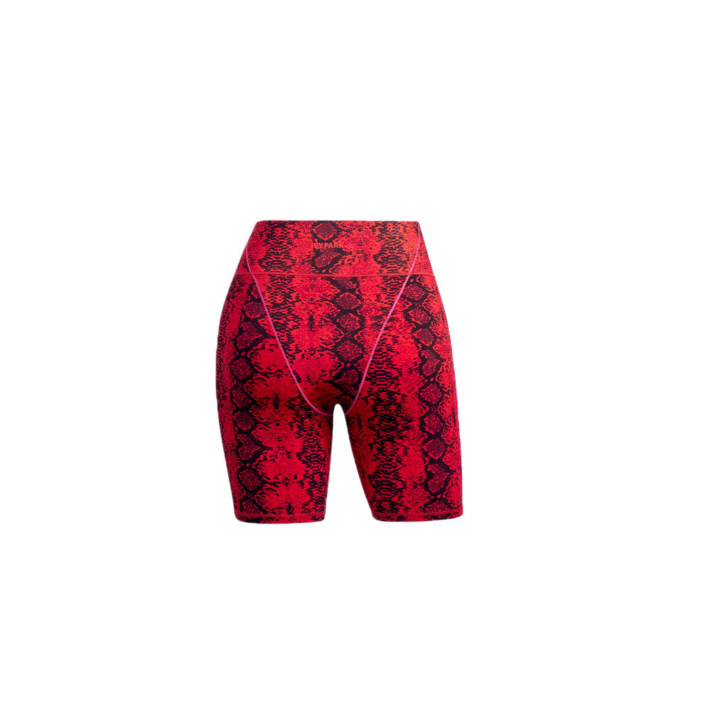 Womens Short Tight Red Adidas – Гарантія оригінальності – вид ззаду