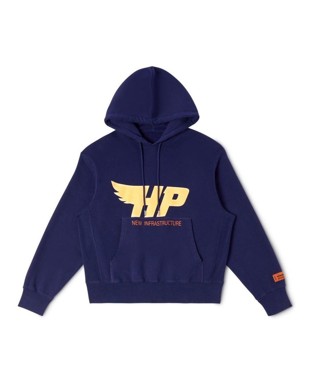 HP Fly Blue Hoodie Heron preston оригінал – Купити в Україні – боковий вид - HERON PRESTON