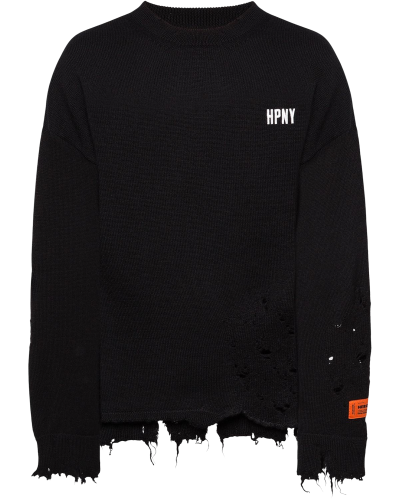 Shredded Knit Crewneck Heron preston оригінал – Купити в Україні