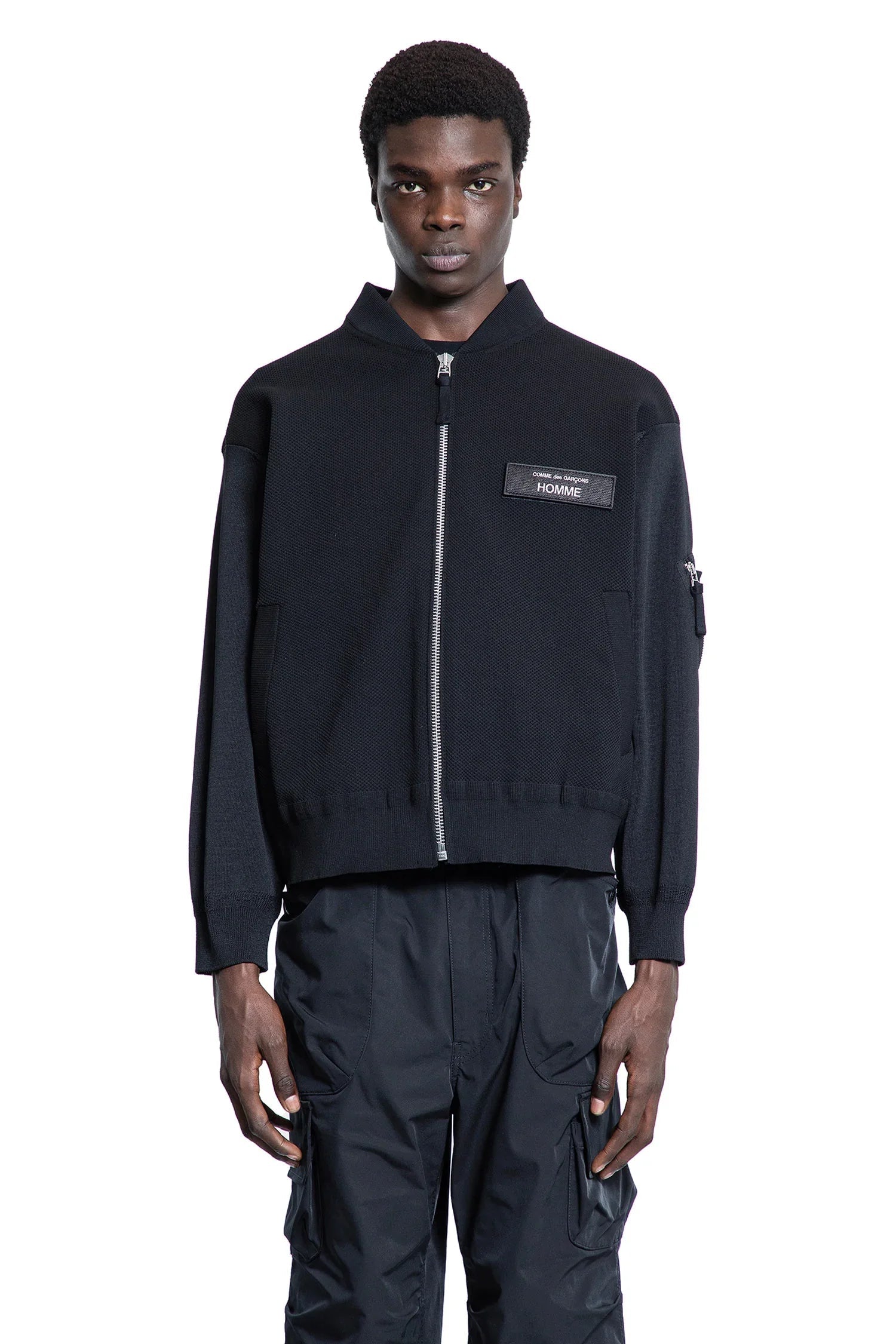 Polyester Jersey Logo Bomber Comme des garcons оригінал – Купити в Україні – боковий вид