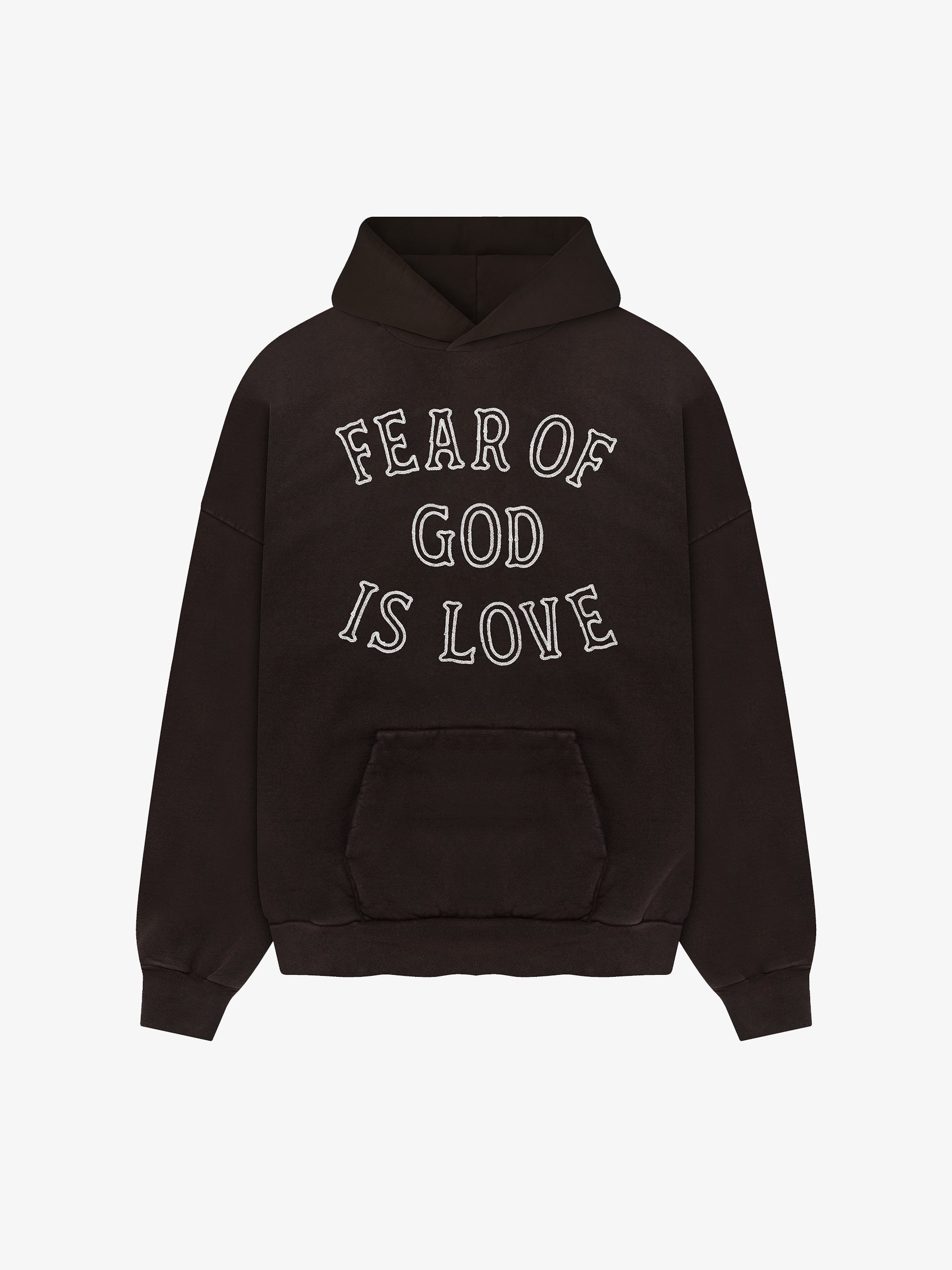 Оригінальна Is Love Hoodie Fear of god – боковий вид - FEAR OF GOD