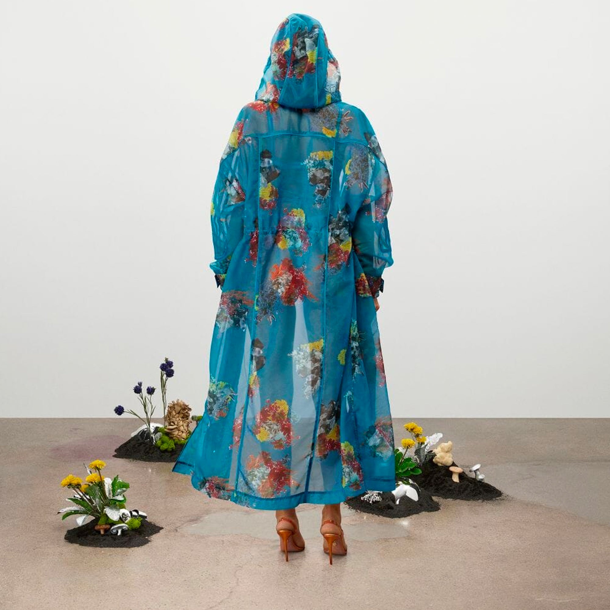 Printed Organza Jacket Adidas – Гарантія оригінальності – детальний вид - ADIDAS