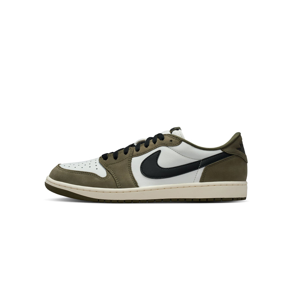 1 Mens Retro Low Medium Olive Shoes Air jordan – Гарантія оригінальності – боковий вид
